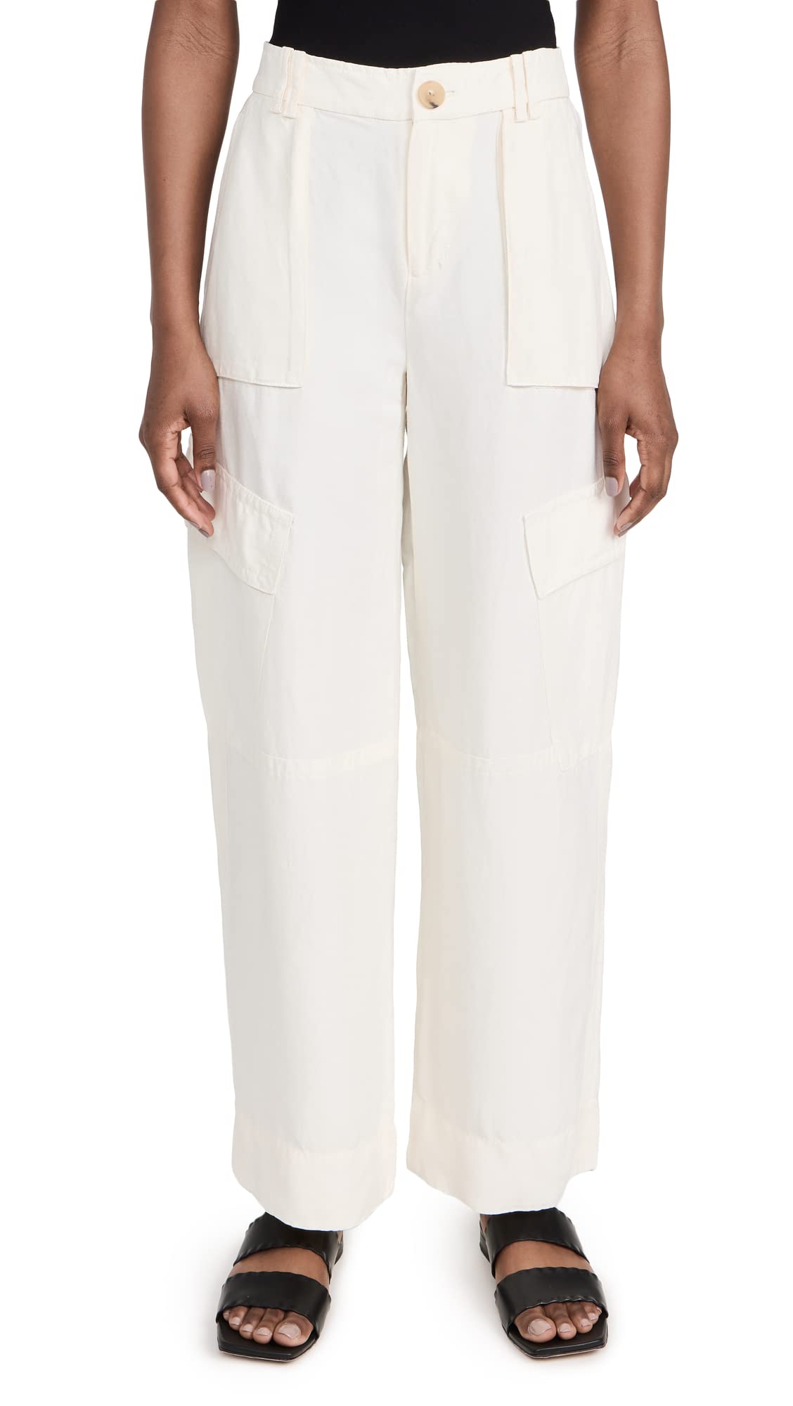 Vince Women's Wide Leg Cargo Pants - Stylish Casual & Work Pants for Everyday Wear, Travel & Outdoor Activities