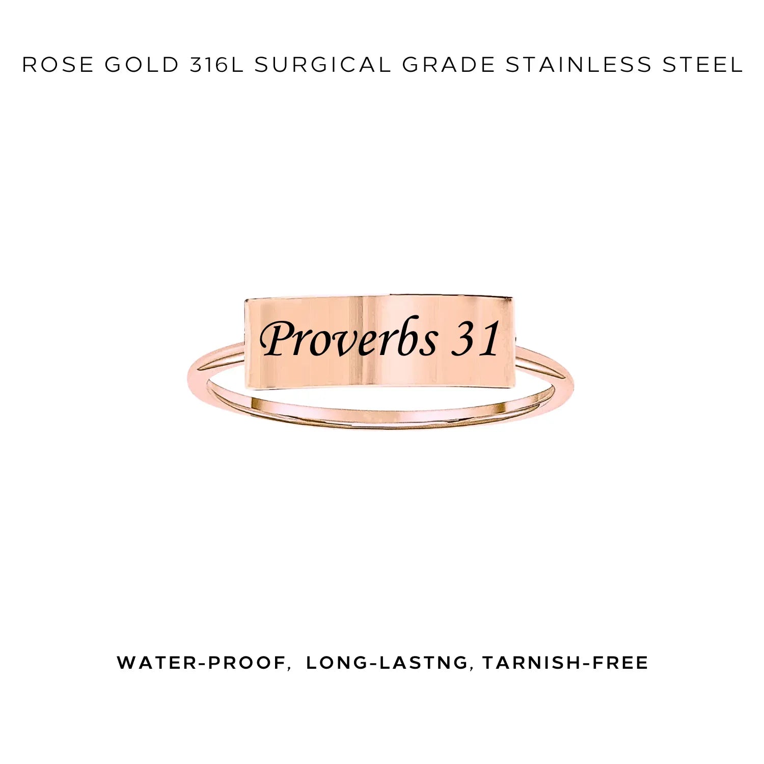 Personalized Engraved Rectangle Bar Ring - Custom Name & Date Jewelry Gift for Women & Men - Perfect for Anniversaries, Weddings & Special Occasions