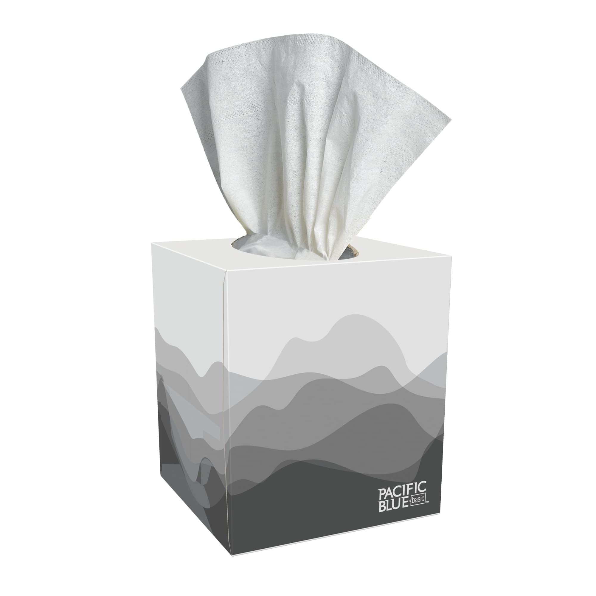 GP PRO Envision 2-Ply Facial Tissues - Cube Box (47510) | 85 Sheets per Box, 36 Boxes per Case | Soft & Strong for Home, Office & Travel
