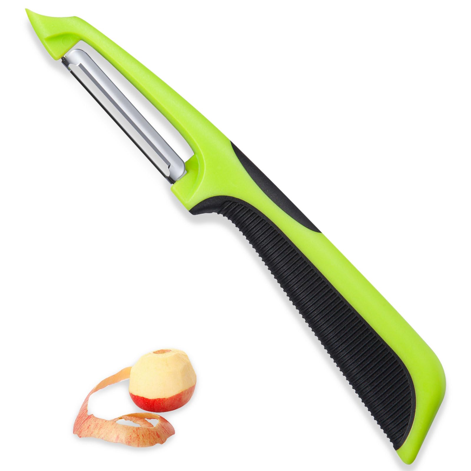 Stainless Steel Rotary Potato Peeler - Kitchen Vegetable & Fruit Peeler for Carrots, Cucumbers, Mangoes, Oranges | Perfect for Meal Prep, Cooking & Baking