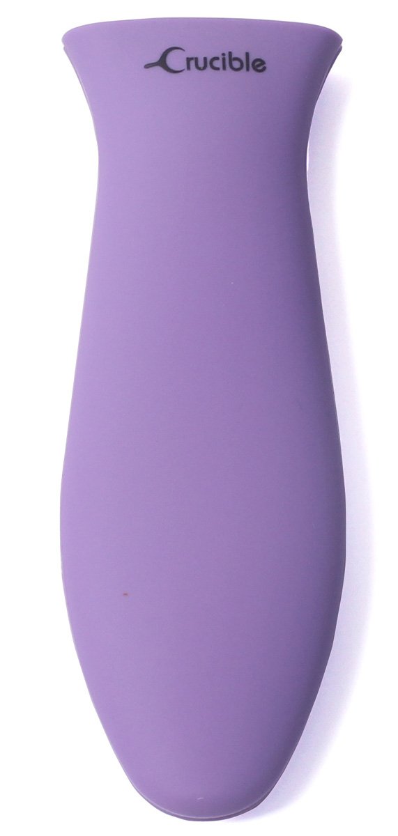 Heat-Resistant Silicone Handle Holders for Pots and Pans - Large Purple Kitchen Grips for Cooking, Baking, and Serving - Safe & Durable Oven Mitt Alternative