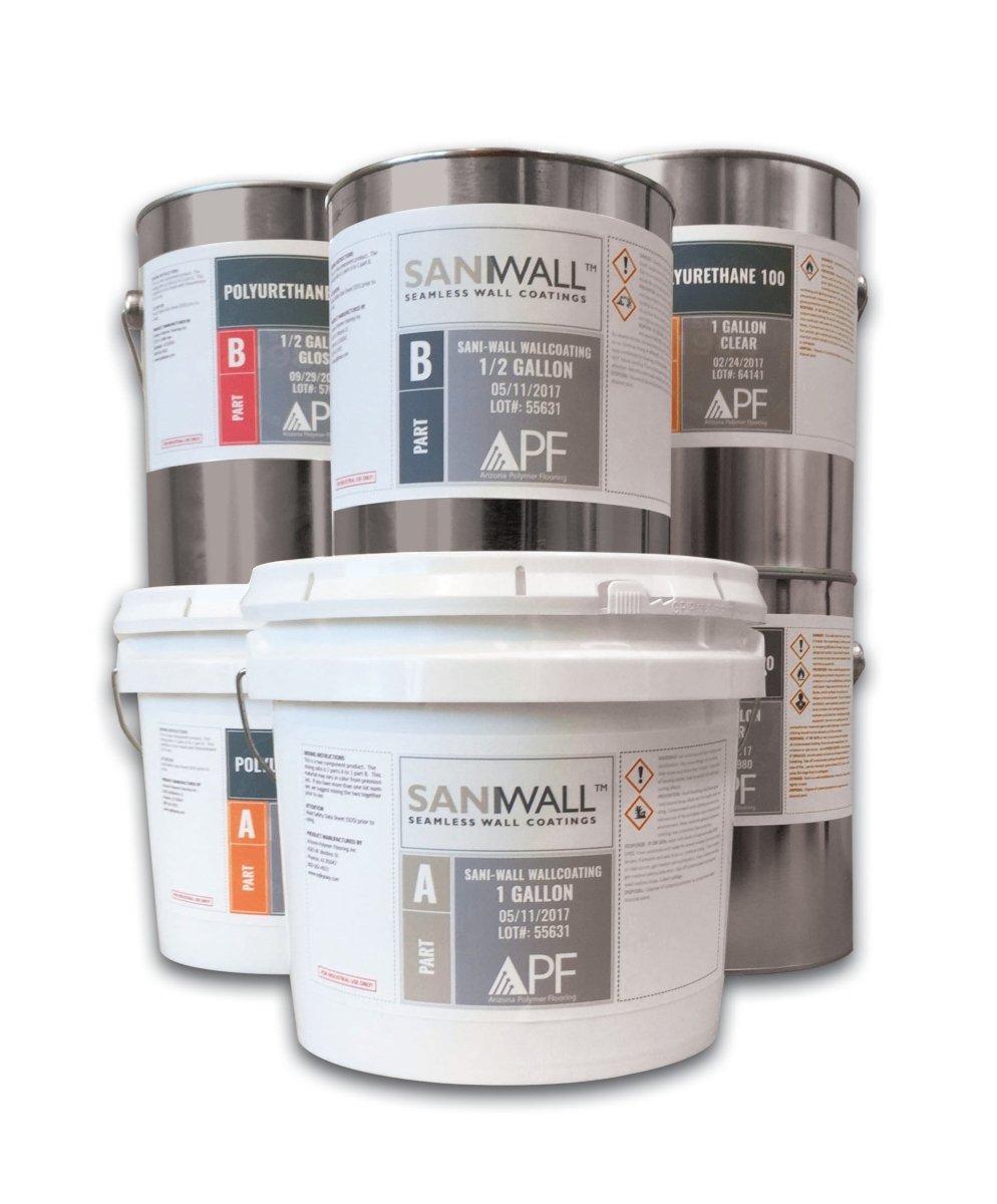 APF Sani Wall Wall Coating 400 - Waterproof & Mold-Resistant Paint for Bathrooms, Kitchens & Basements - Perfect for High-Humidity Areas