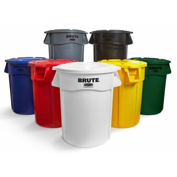 Red Snap-On Flat Trash Can Lid - Durable & Secure for Kitchen, Bathroom, Office Waste Bins