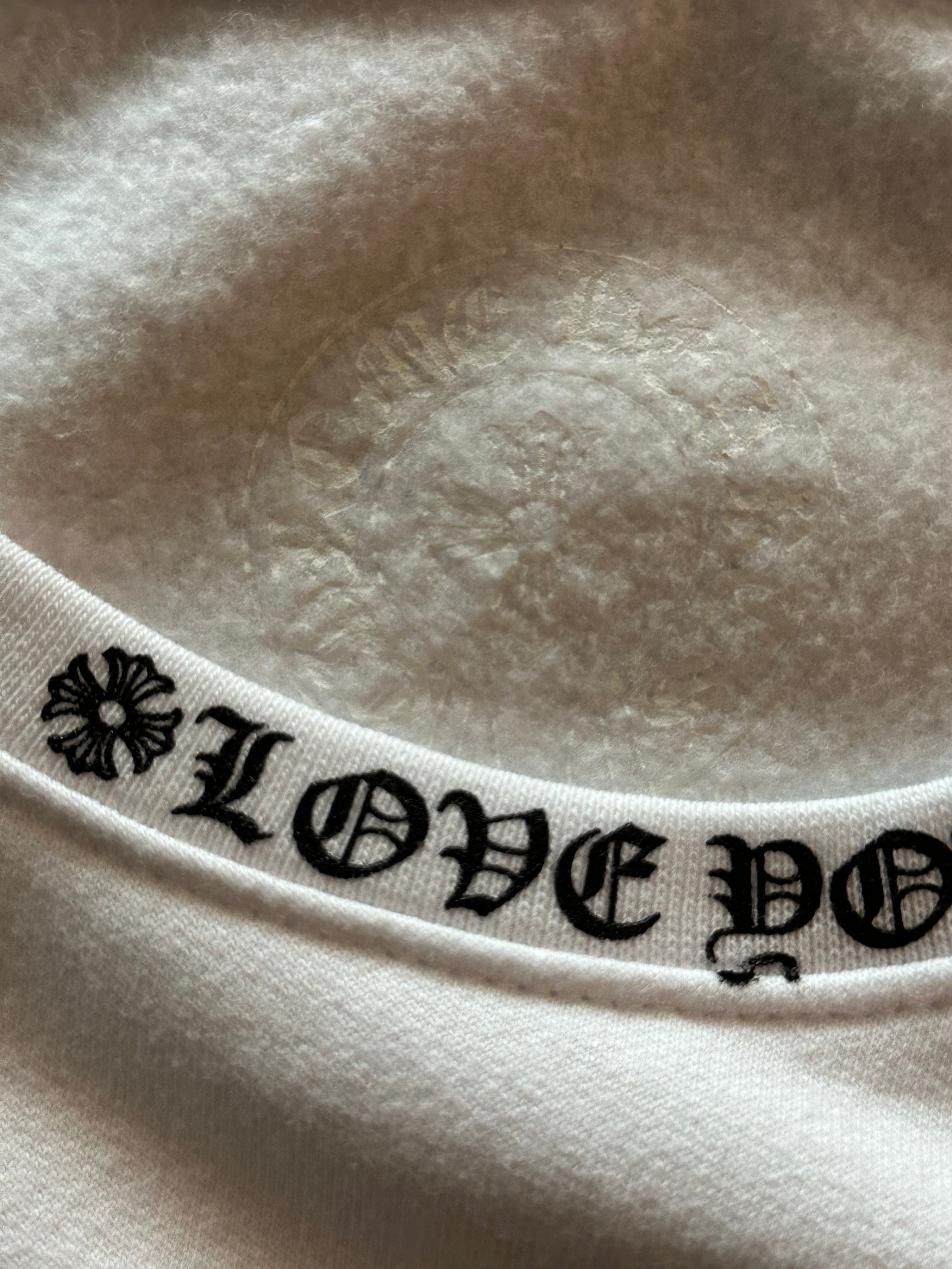Chrome Hearts Love You Logo Sweater - Black & White Unisex Pullover for Casual Wear & Street Style Fashion