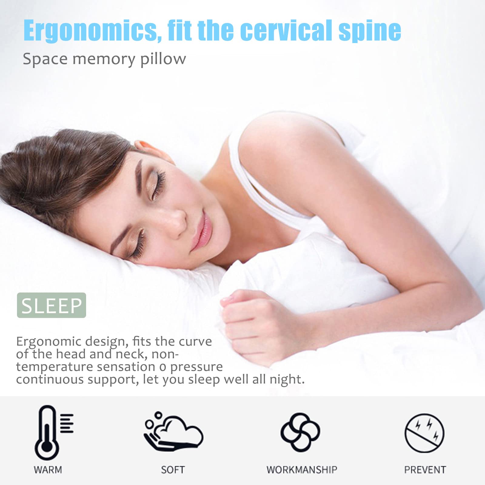 Cool Gel Memory Foam Pillow for Neck Pain - Adjustable & Breathable for Better Sleep
