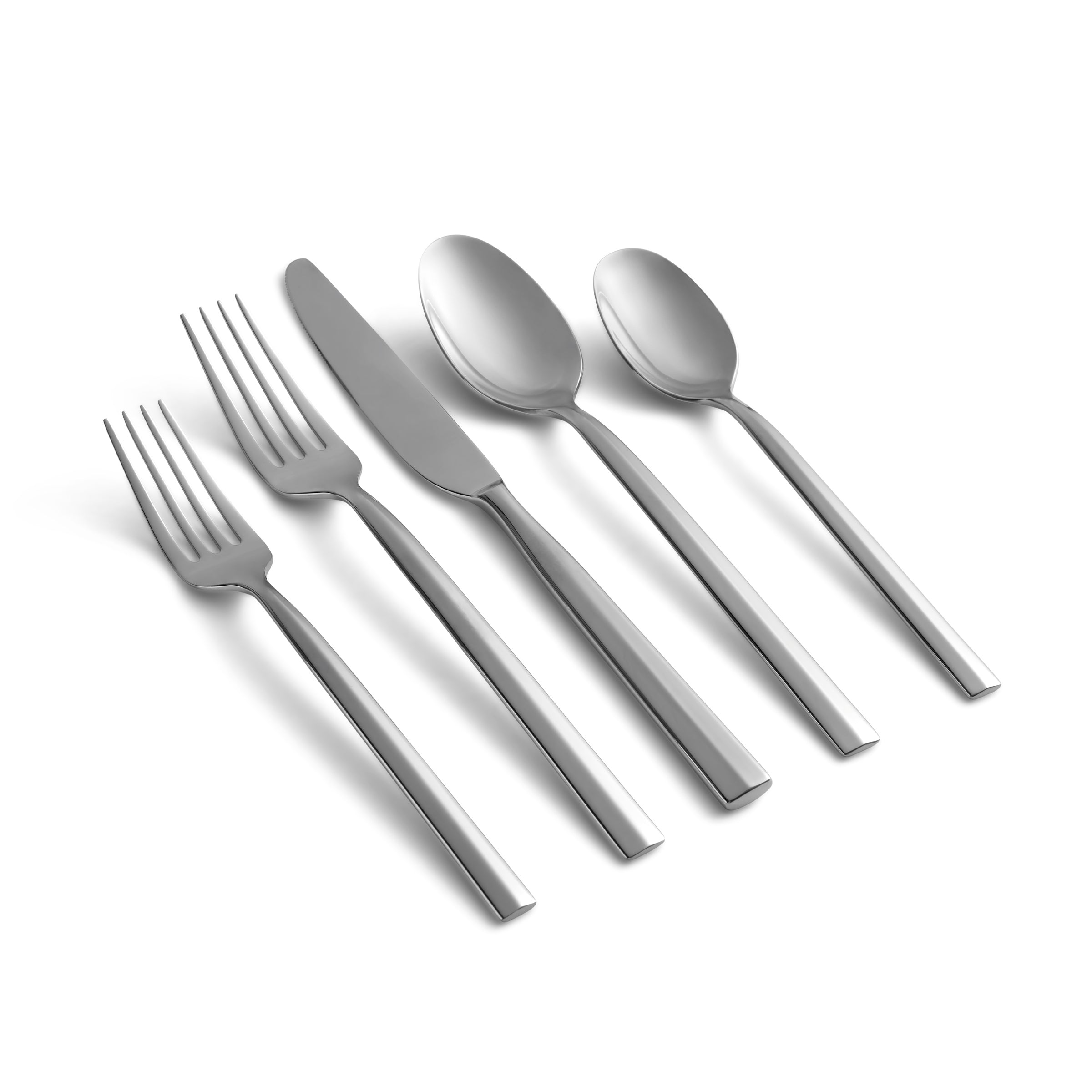 Premium Aero Mirror 20-Piece Stainless Steel Flatware Set - Elegant Dining Utensils for Everyday Use, Dinner Parties & Special Occasions