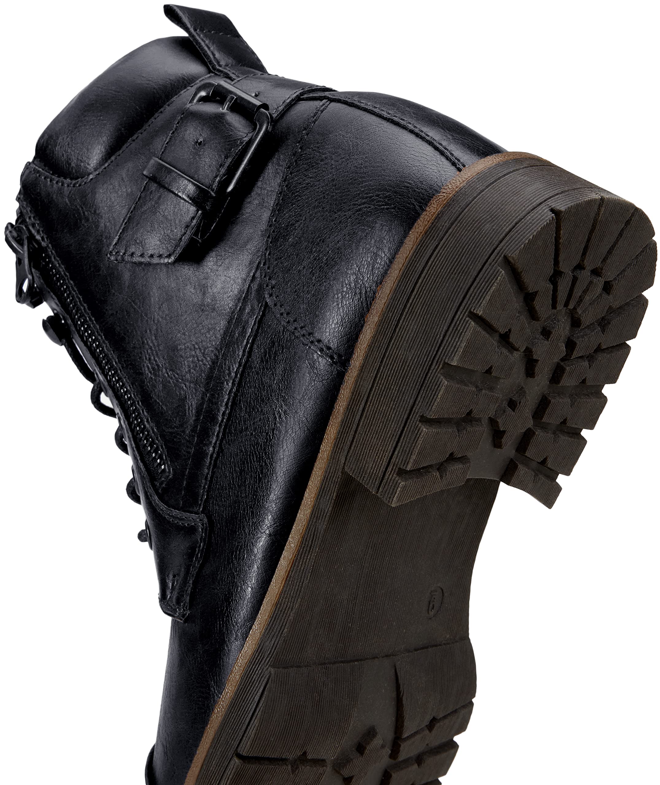 Vostey Men's Casual Motorcycle Combat Ankle Boots - Stylish Dress Boots for Men | Perfect for Riding, Work & Everyday Wear