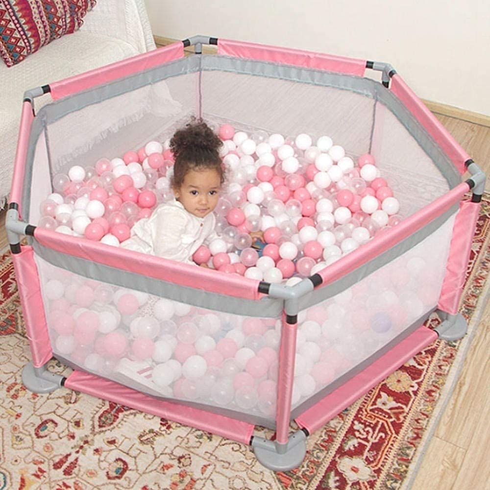 **Large Baby Playpen with Breathable Mesh - Portable & Washable Play Yard for Toddlers & Infants - Includes Storage Bag for Easy Travel & Home Use**    *(Perfect for Indoor Playtime, Outdoor Adventures, and Childproofing Your Living Space)*