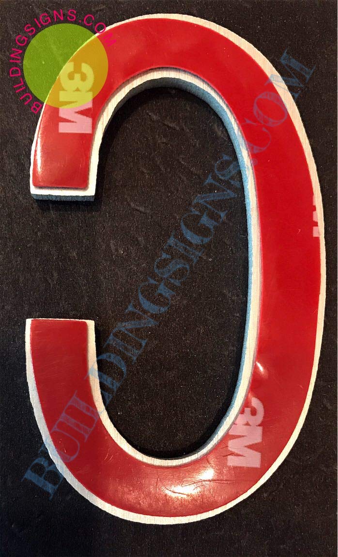 2.75 Inch Aluminum Letter C Sign - Brush Silver Finish, Rust-Free with Double-Sided Tape | Elegant Door Number & Artist Brush Design for Home Decor, Office, Wedding & DIY Projects