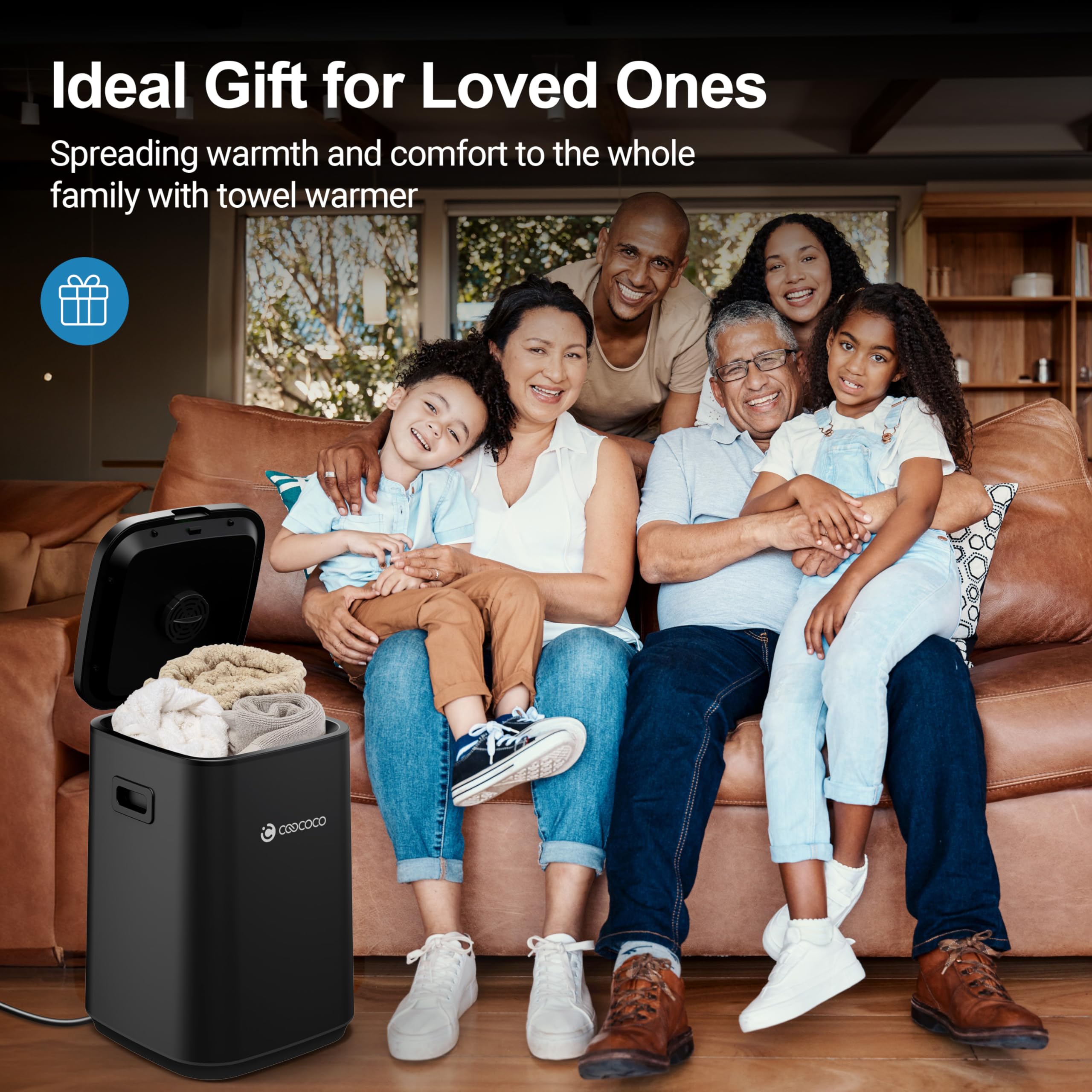 Premium 23L Large Towel Warmer & Blanket Heater for Bathroom - Child Lock, 24H Timer, LED Display - Perfect Housewarming Gift for Women & Men - Ideal for Spa, Salon, and Home Relaxation