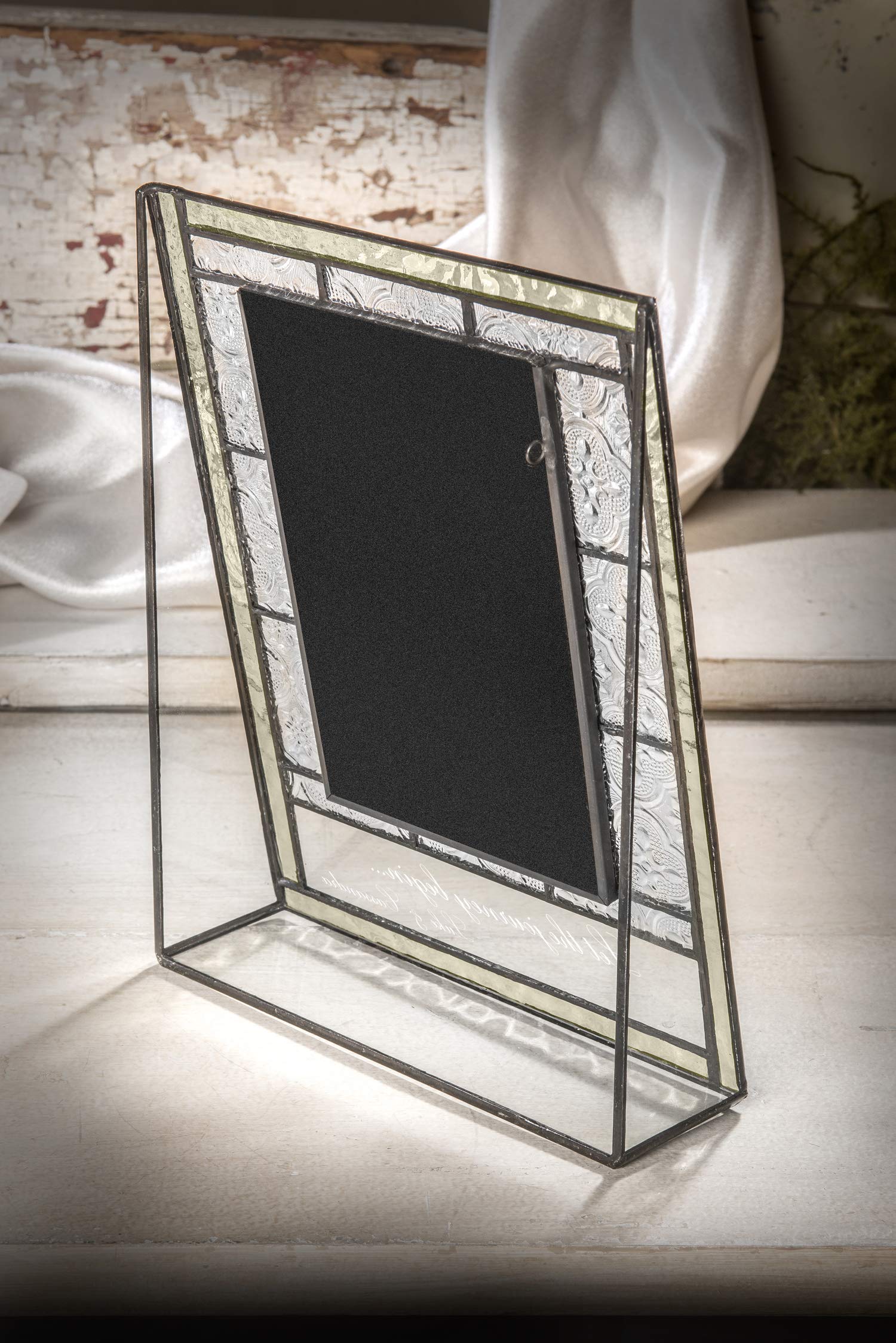 Personalized Engagement Photo Frame - 4x6 Engraved Glass Keepsake for Couples | Wedding Gift Idea