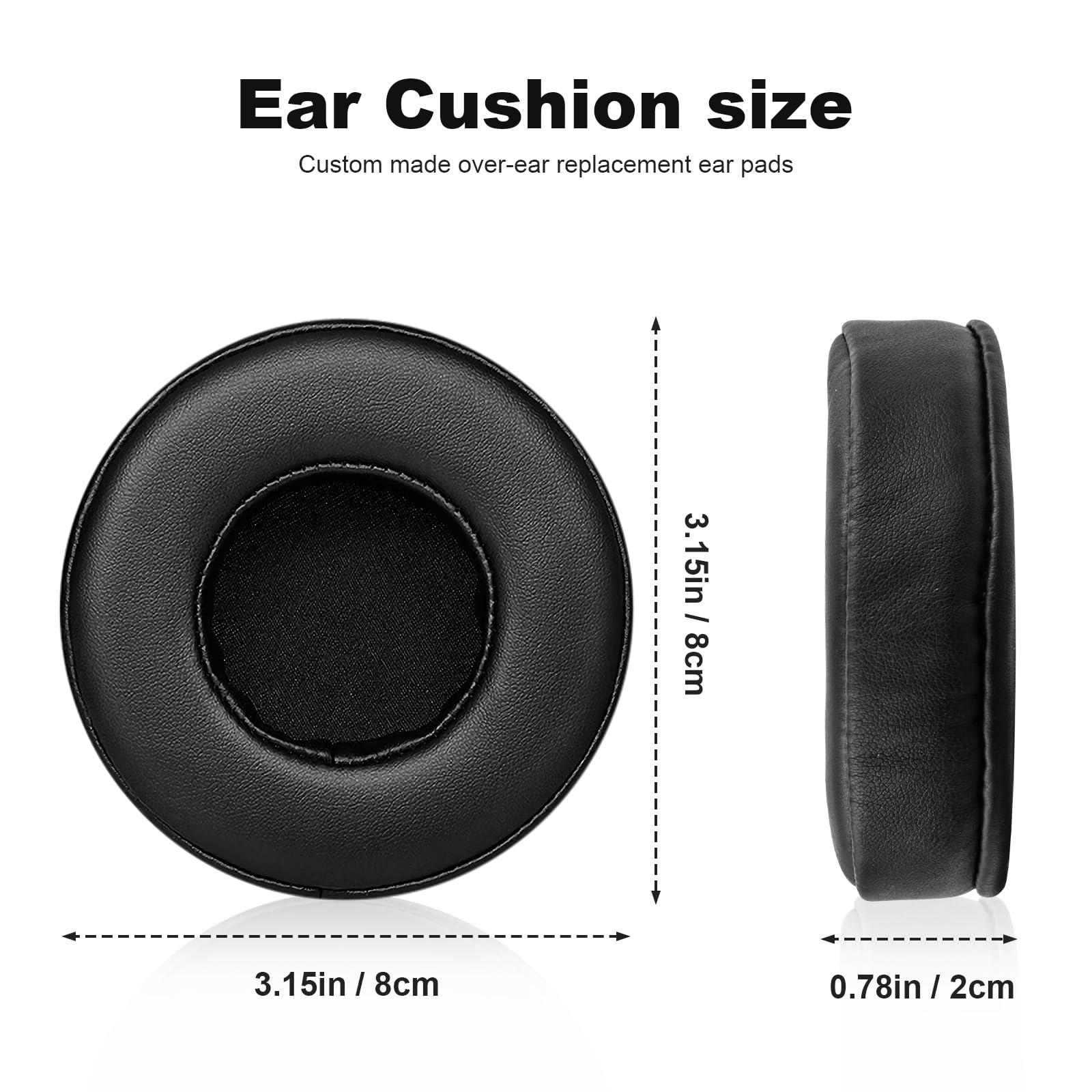 Premium Extra Thick Replacement Earpads for Skullcandy Hesh & Hesh 2 Wireless Headphones - Noise Isolating Memory Foam Cushions | Perfect for Gaming, Travel & Work Comfort