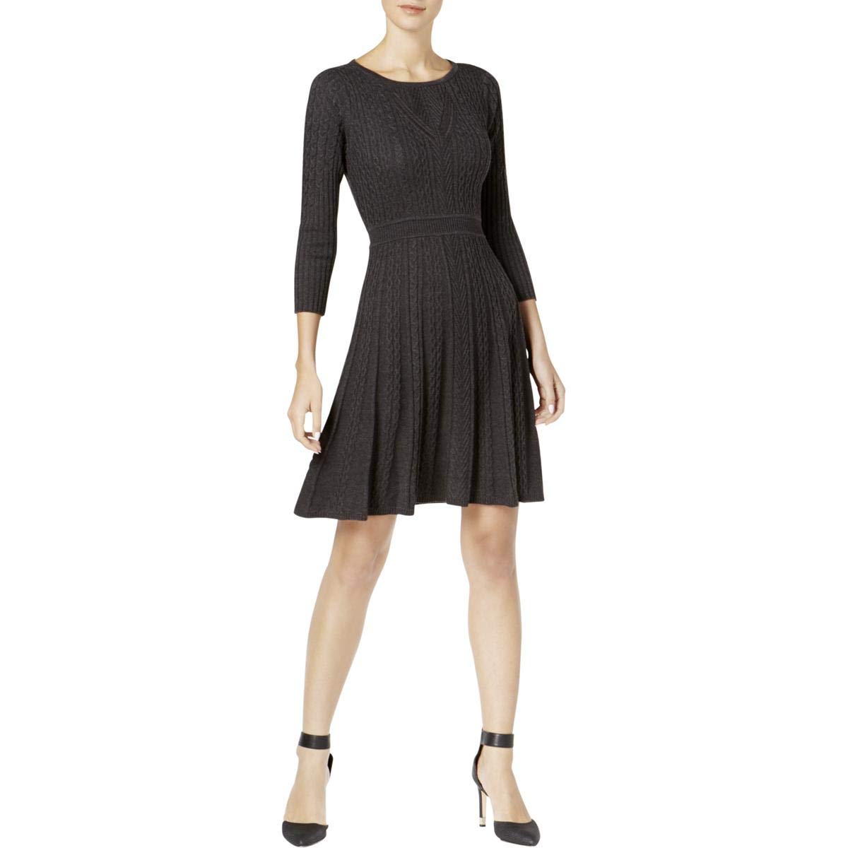 Calvin Klein Women's Sweater Dress - Soft Knit Long Sleeve Tunic Pullover for Fall & Winter | Casual Office Wear, Date Night Outfits, Cozy Lounge Dressing
