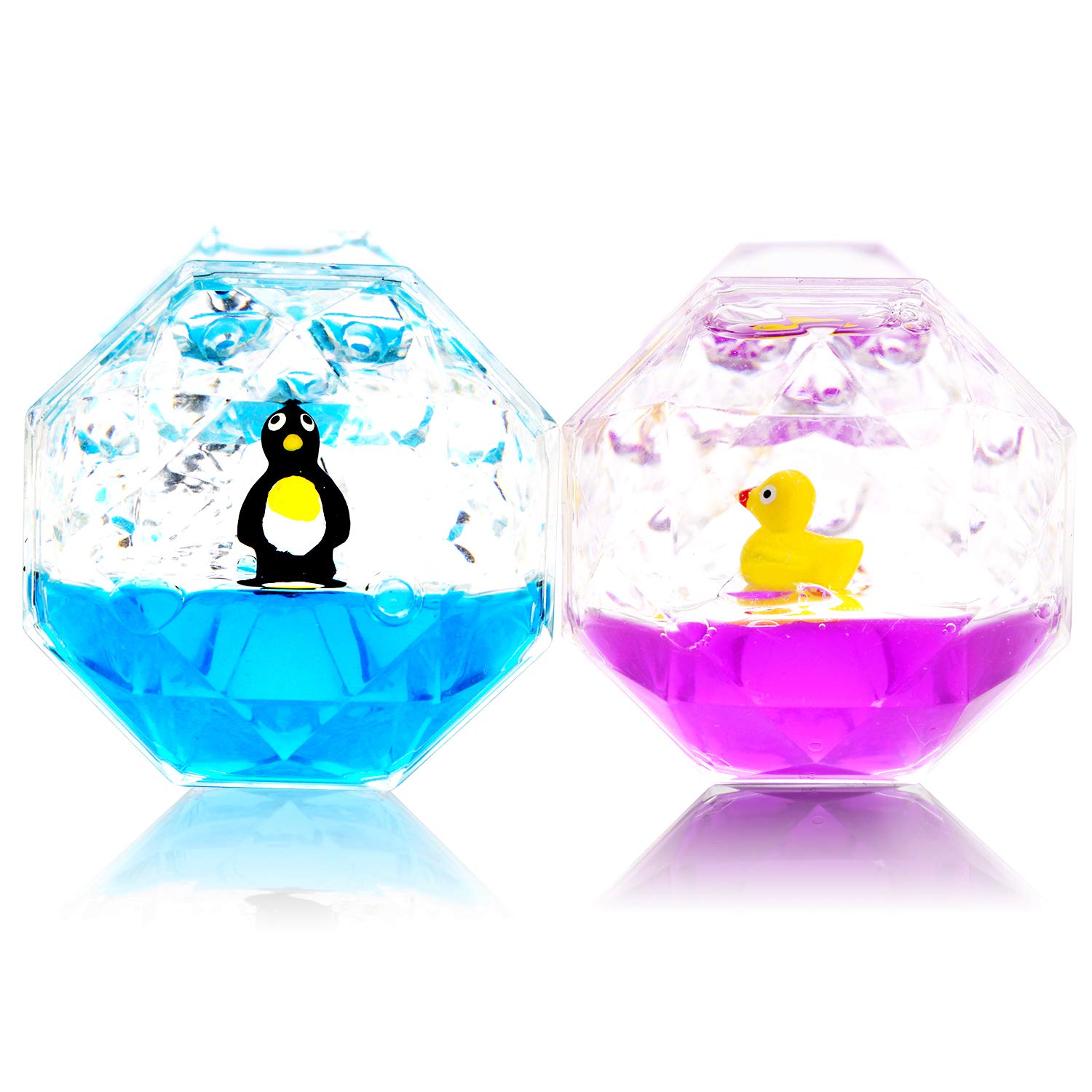 YUE MOTION - 3-Pack Liquid Motion Bubbler Sensory Toys for Kids & Adults | Calming Relaxation Timer for Autism, Stress Relief & Focus | Desk Decor for Office, Classroom & Home Use