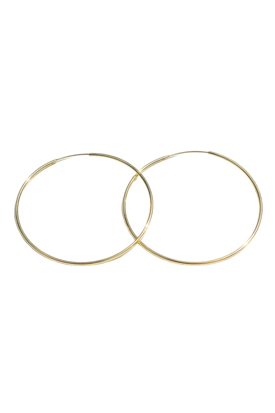 Classic Gold Thin Hoop Earrings for Women - 14K Gold Plated Minimalist Hoops - Perfect for Everyday Wear, Parties & Gifting