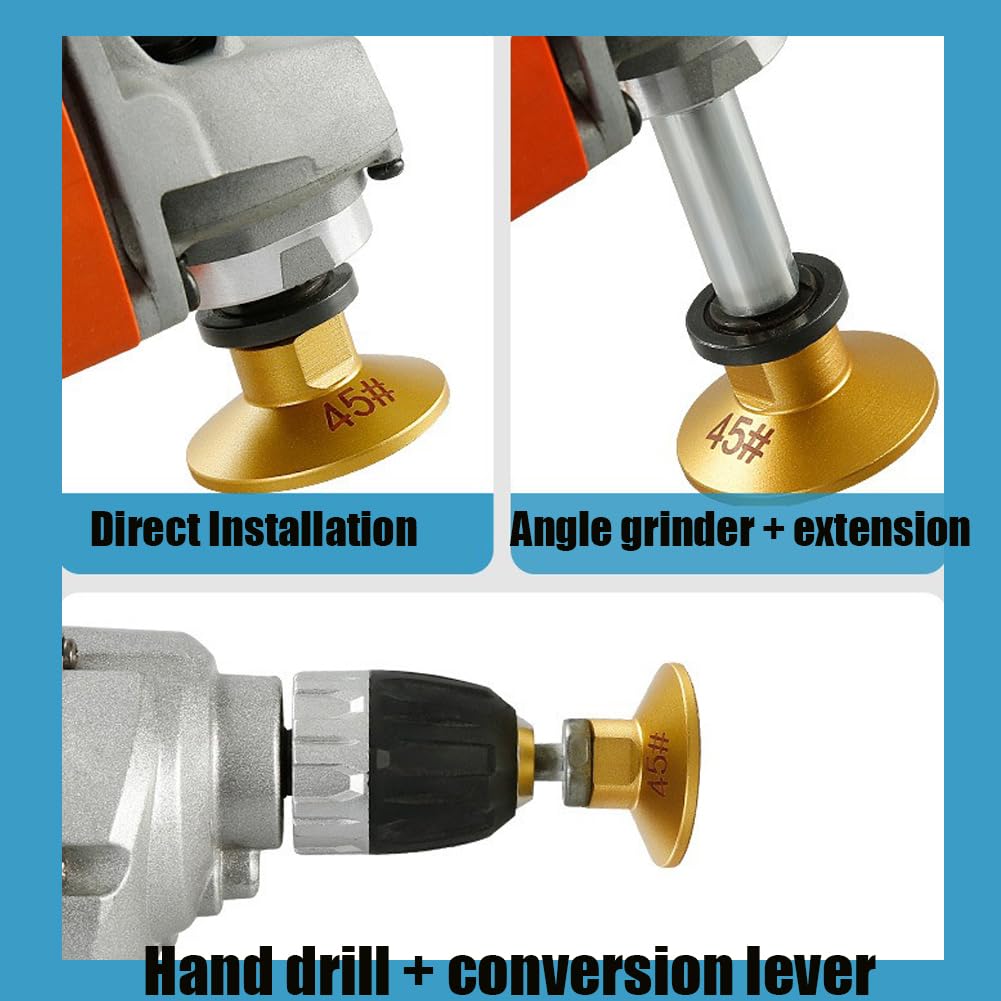 2-Inch Diamond Grinding & Polishing Pads for Angle Grinder - Professional Granite, Marble, Stone Tile Polishing Kit (60 Grit, M10 Thread Adapter) - Perfect for Countertop Refinishing, Floor Restoration & DIY Home Improvement Projects