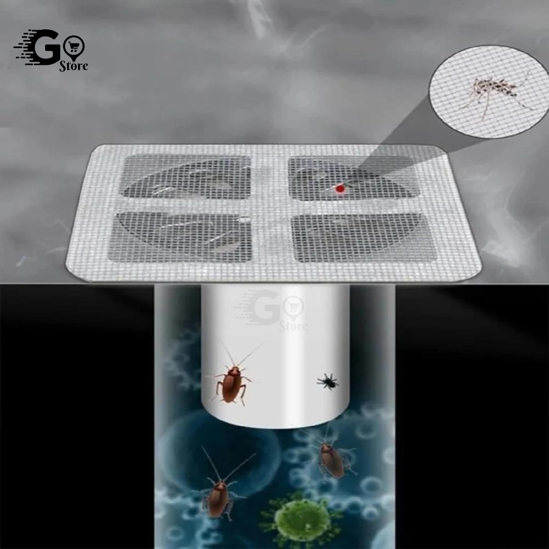 10 Pack Disposable Shower Drain Hair Catcher - Waterproof Mesh Stickers for Bathroom, Kitchen, Sink & Bathtub (10cm X 10cm) - Prevent Clogs, Easy Cleanup for Home & Apartment Essentials