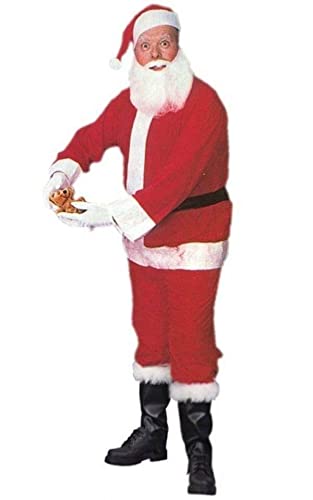 Santa Claus Costume for Adults - Premium Quality Standard Santa Suit with Hat & Belt | Perfect for Christmas Parties, Holiday Events & Festive Family Photos