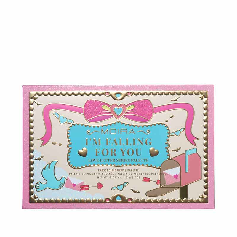 MOIRA I'm Falling For You Pressed Pigment Eyeshadow Palette - 12 Highly Pigmented Matte & Shimmer Shades for Day to Night Makeup Looks | Perfect for Professional Makeup Artists & Beauty Enthusiasts