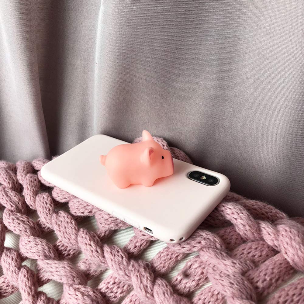 UnnFiko 3D Cartoon Pig Squishy Soft Rubber Phone Case - Compatible with iPhone 12 Pro Max, Creative Funny Protective Cover (Shout Piglet Design) - Perfect for Playful Protection, Cute Gift for Kids & Pig Lovers