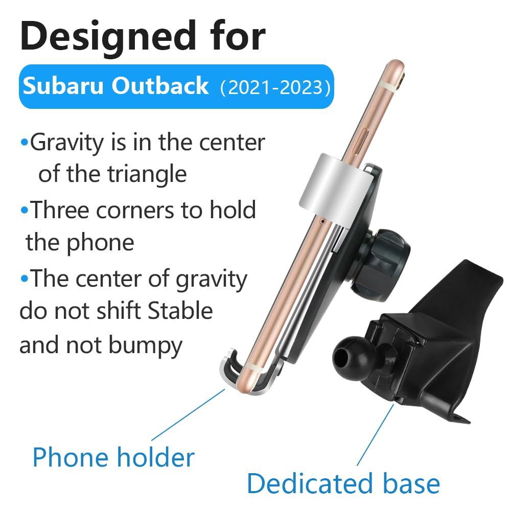 Subaru Outback Car Phone Holder 2021-2025 - Vent Mount for Navigation & Charging