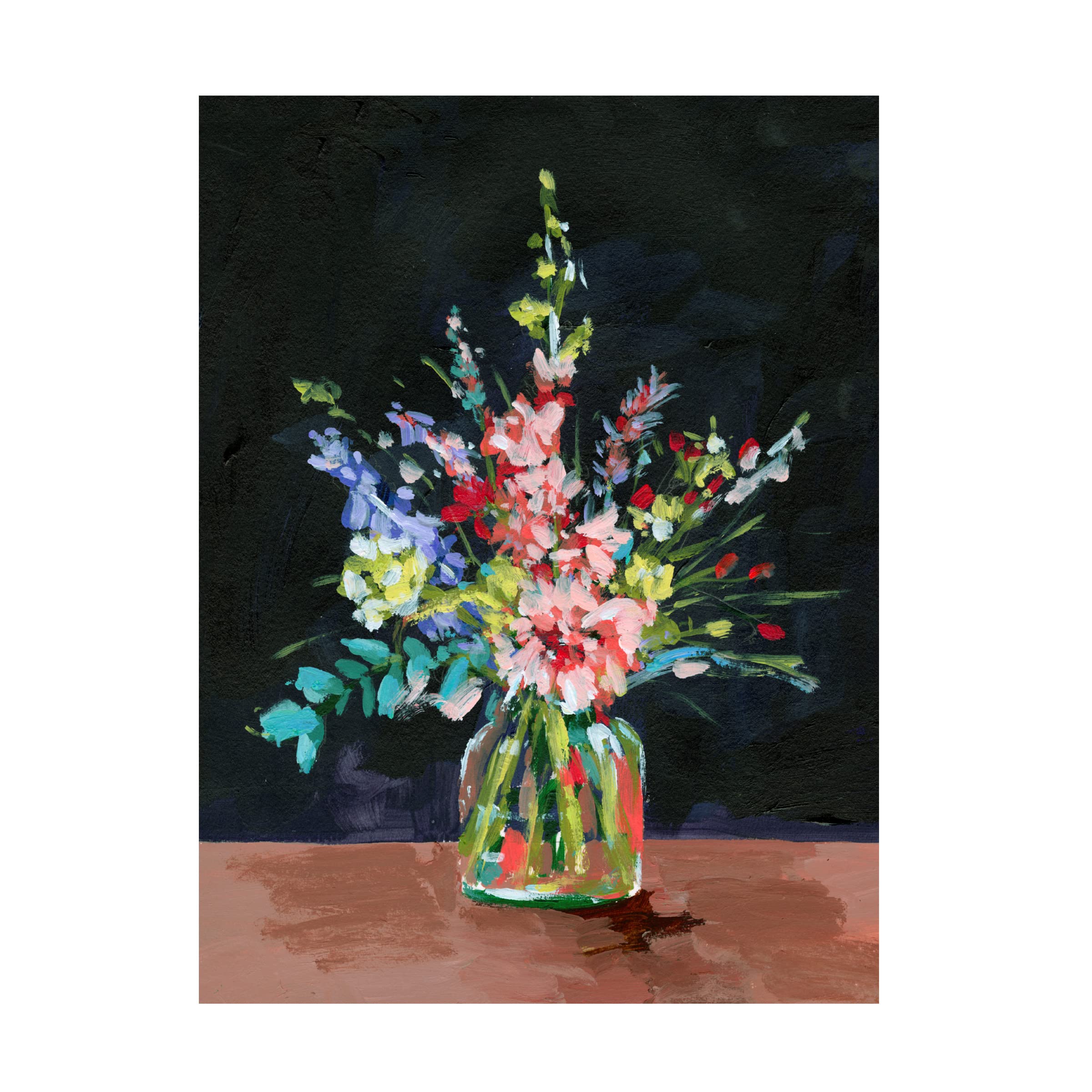 Trademark Fine Art 'Bottle and Flowers II' Canvas Wall Art Print by Melissa Wang - Perfect for Living Room, Bedroom & Office Decor
