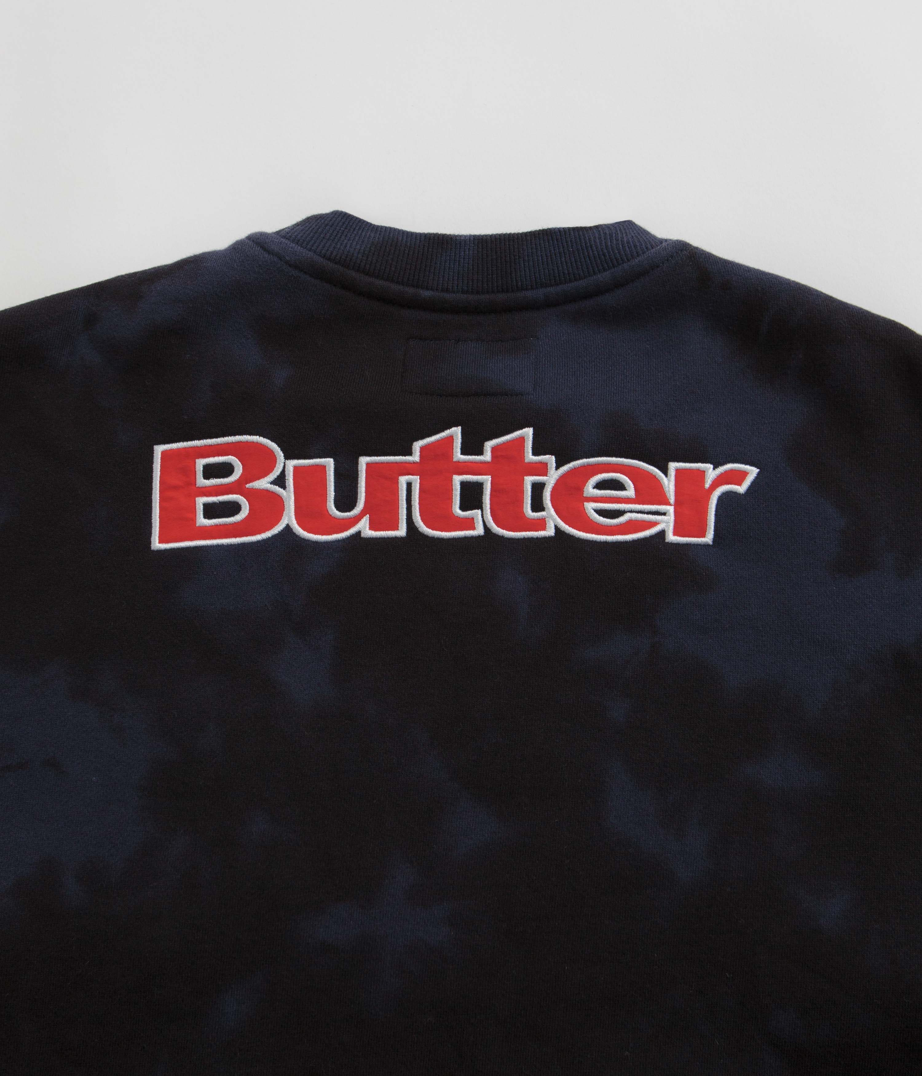 Butter Goods Fantasia Crewneck Sweatshirt - Navy Tie Dye | Comfortable Unisex Pullover for Casual Wear, Street Style & Loungewear