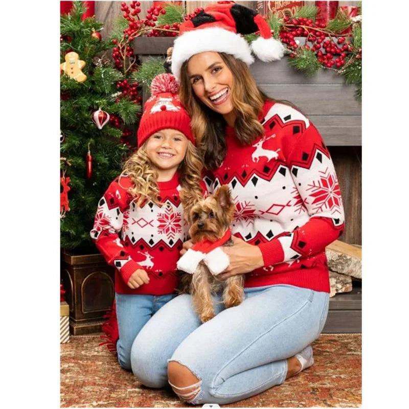 Mommy and Me Matching Christmas Sweaters - Cute Family Holiday Outfits for Christmas Photos & Festive Gatherings