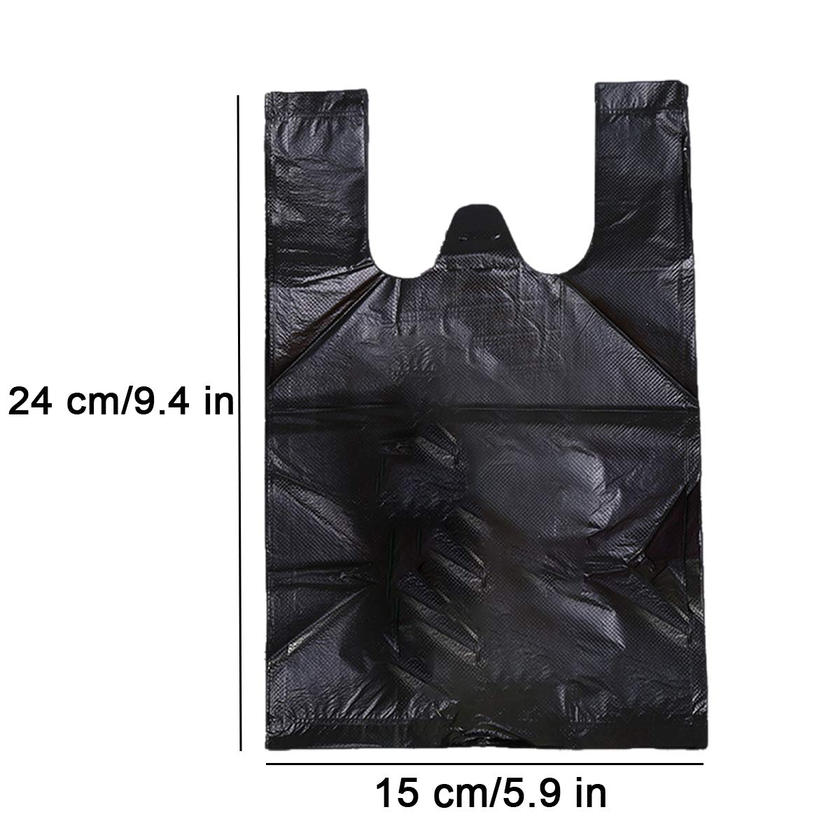 400 PCS Sanitary Napkin Disposal Bags with Handle - Discreet Feminine Hygiene Waste Bags for Women | Travel, Home, Office & Public Restroom Use - Black