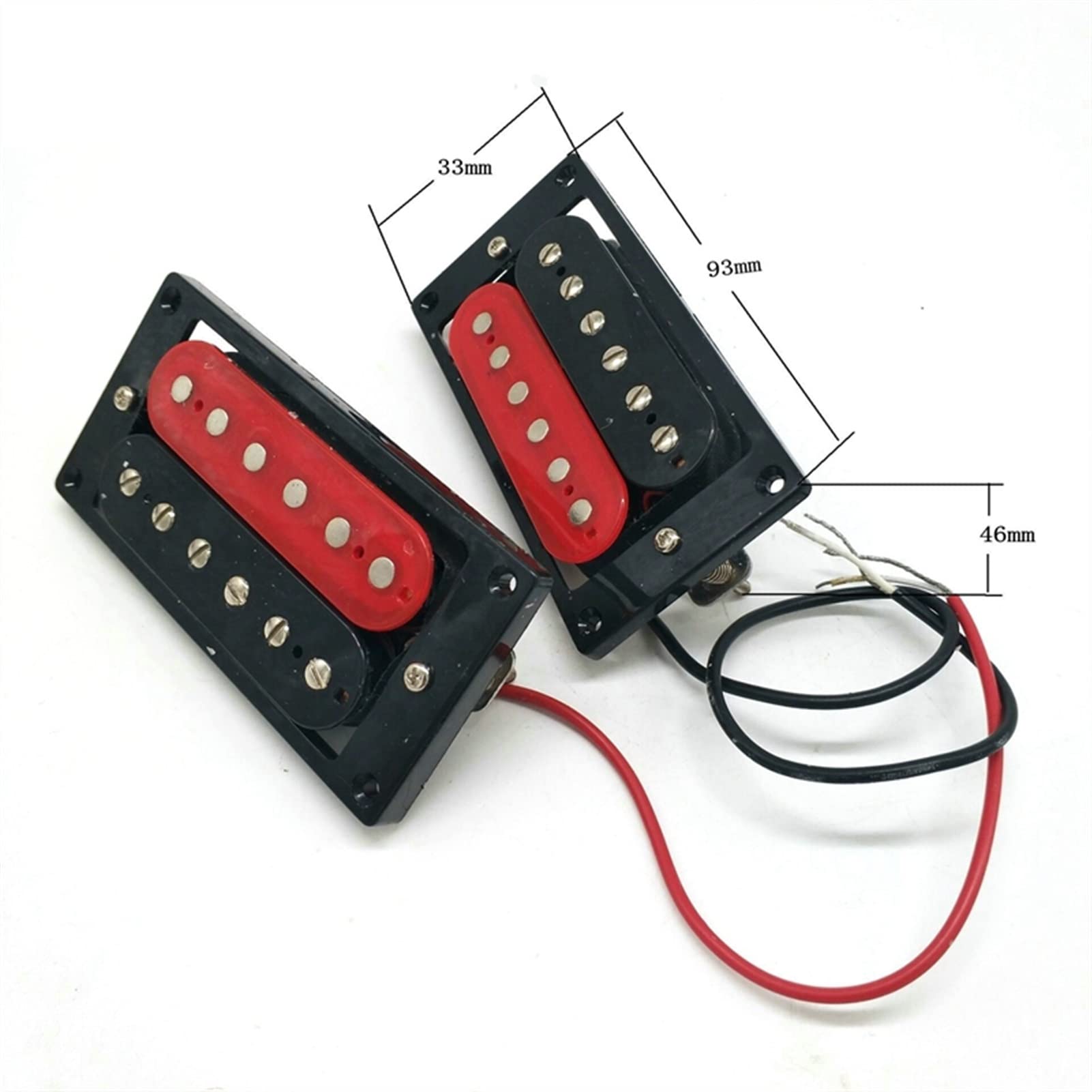 Premium Humbucker Guitar Pickup Set - Double Coil Neck & Bridge Pickups for Electric Guitar Replacement - Perfect for Rock, Metal & Blues Performances