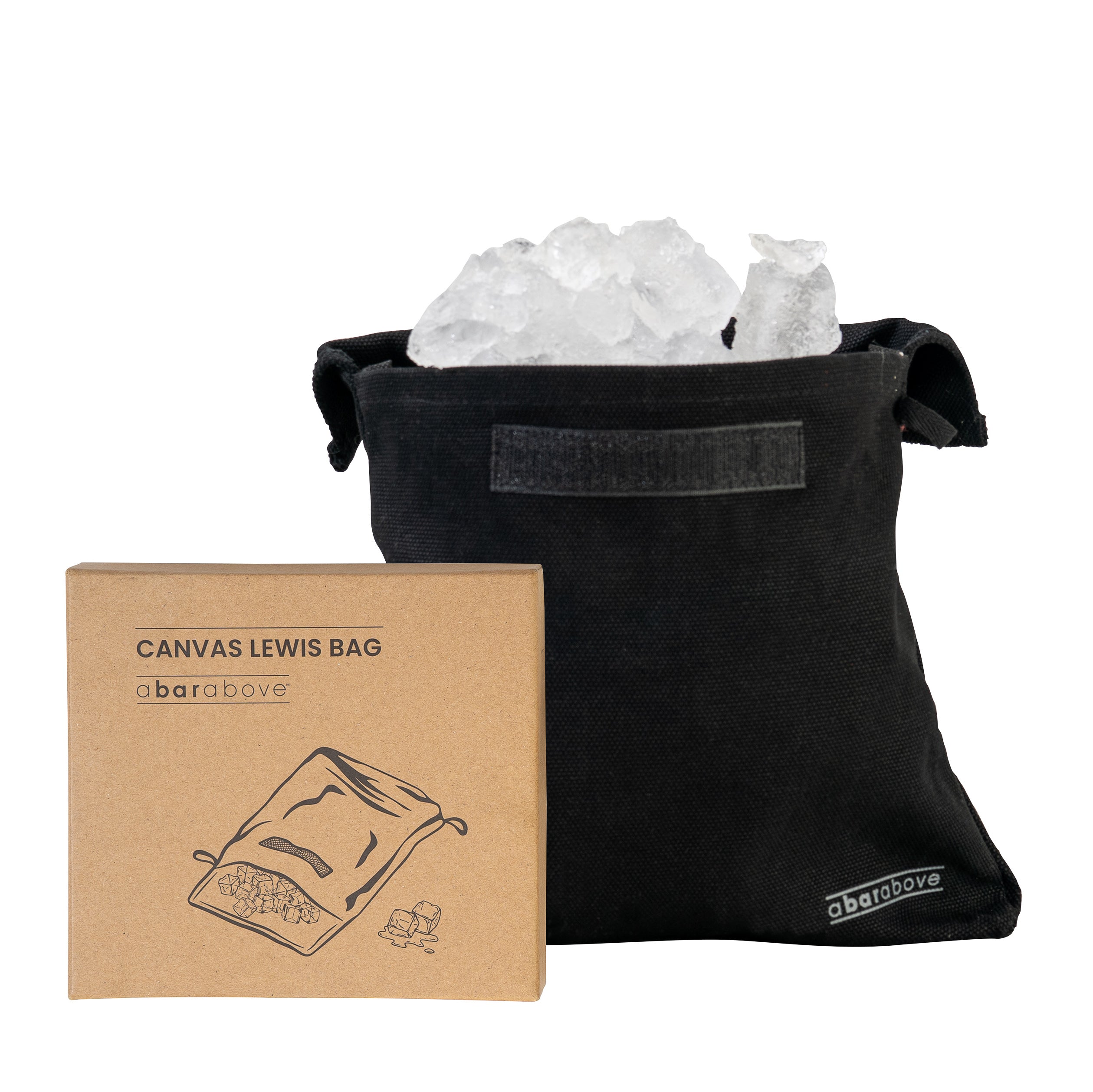 Premium Black Lewis Bag - Durable Ice Crusher for Cocktails & Bartending - Perfect for Home Bars, Parties & Mixology Enthusiasts