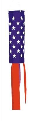 60 Inch USA Flag Windsock - American Patriotic Wind Sock for Outdoor Decor, Garden, Yard, and Porch | Perfect for 4th of July, Memorial Day & Veterans Day Celebrations