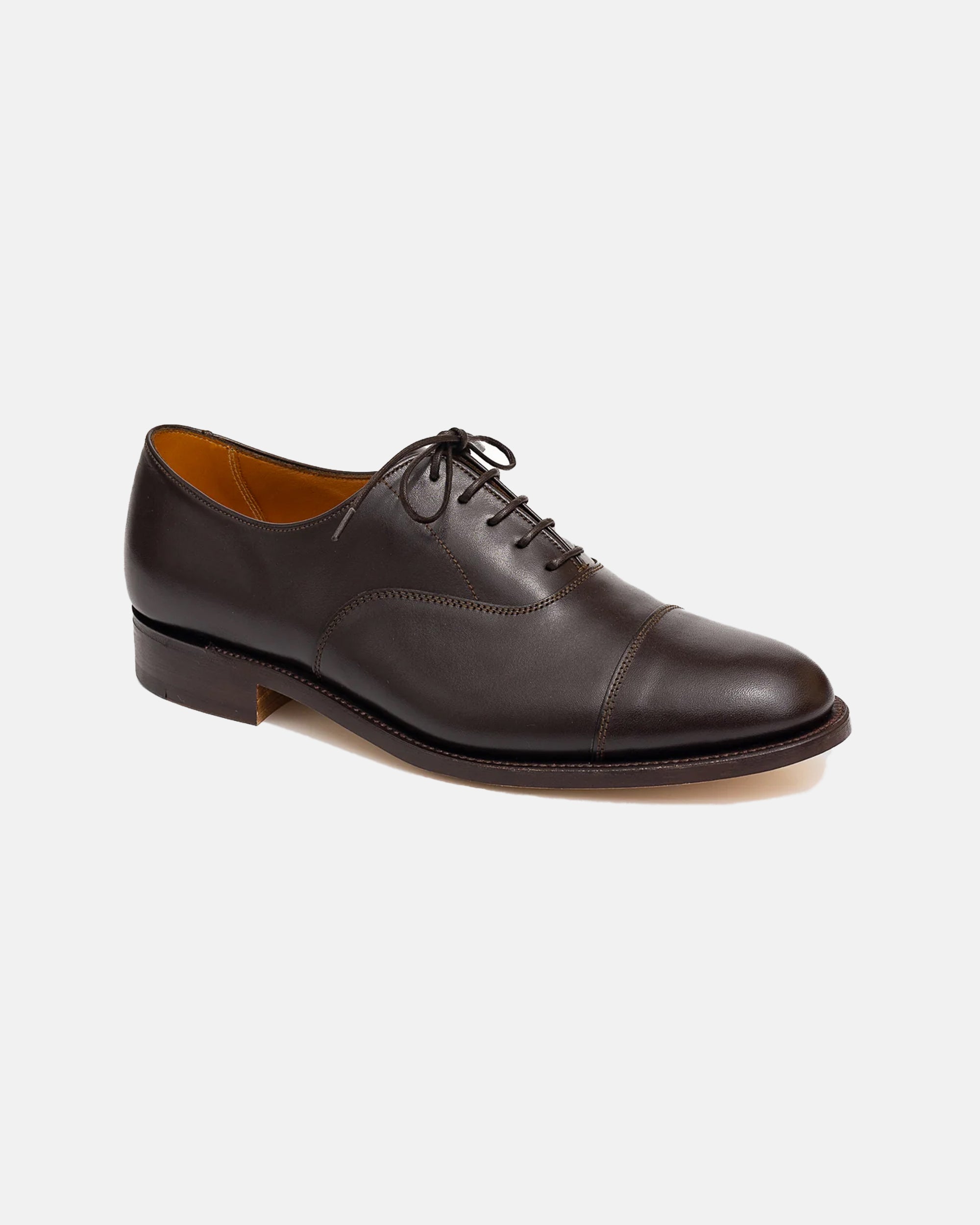 Premium Sanders Calfskin Cap Toe Oxford Dress Shoes for Men - Classic Formal & Business Attire - Perfect for Weddings, Office & Special Occasions
