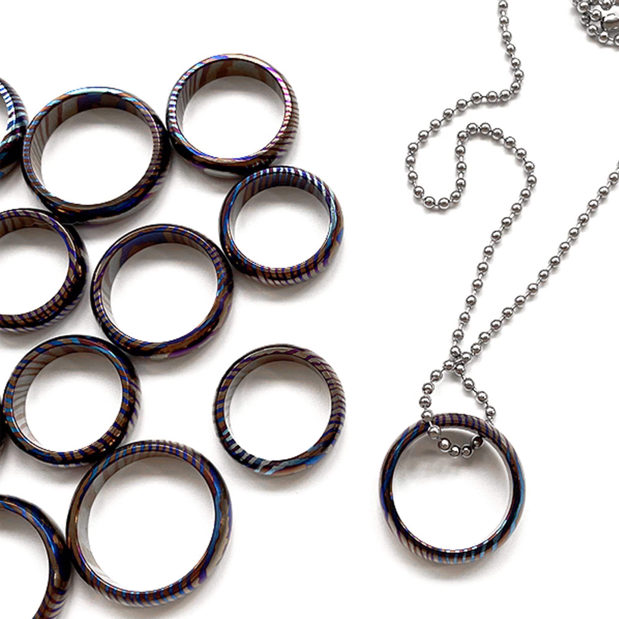 Premium Titanium EDC Rings for Men & Women - Durable, Lightweight & Hypoallergenic - Perfect for Everyday Carry, Outdoor Adventures & Fashion Accessories