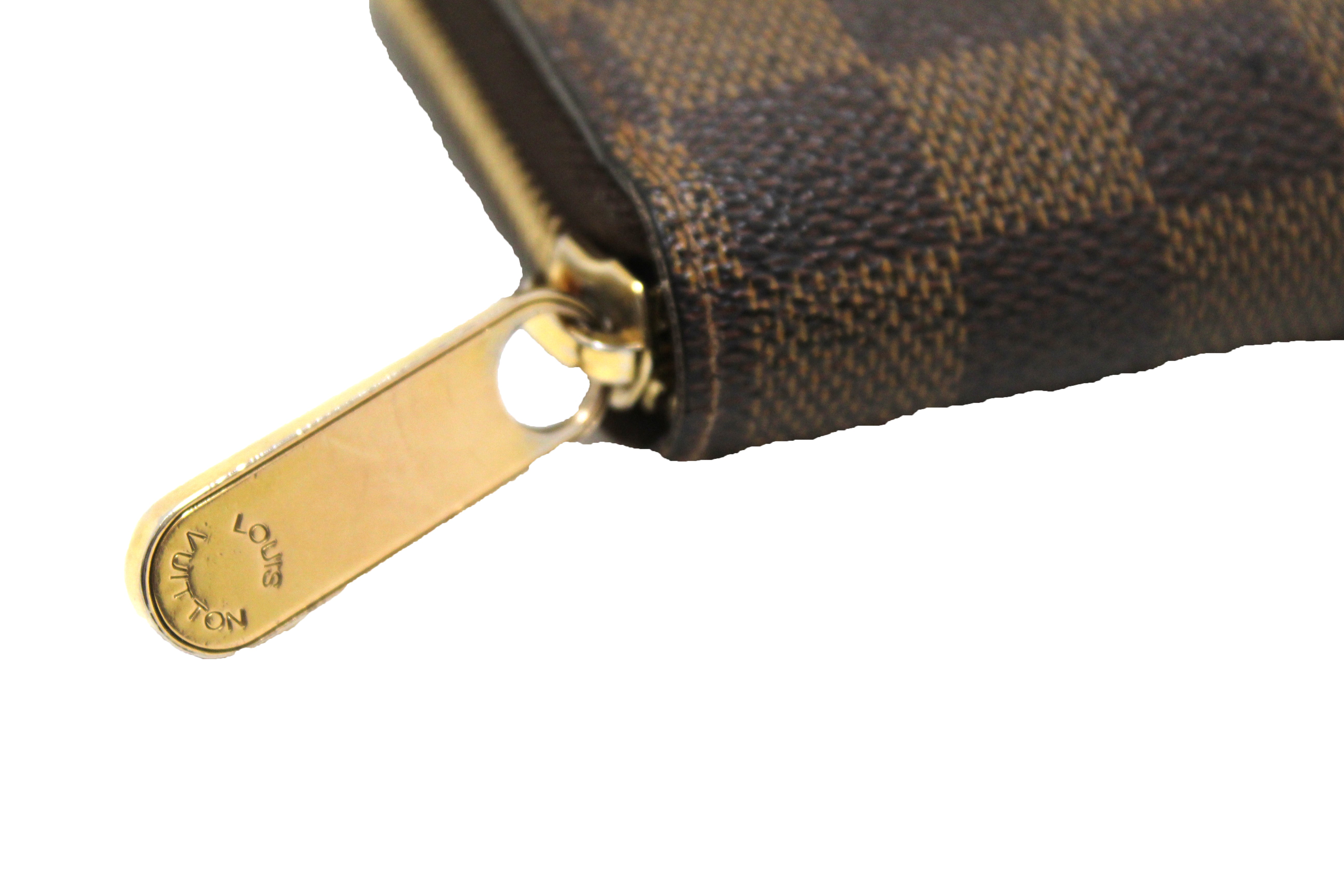 Authentic Louis Vuitton Damier Ebene Zippy Wallet for Women & Men | Genuine Leather Compact Zip Around Wallet | Perfect for Everyday Use, Travel & Gift Giving
