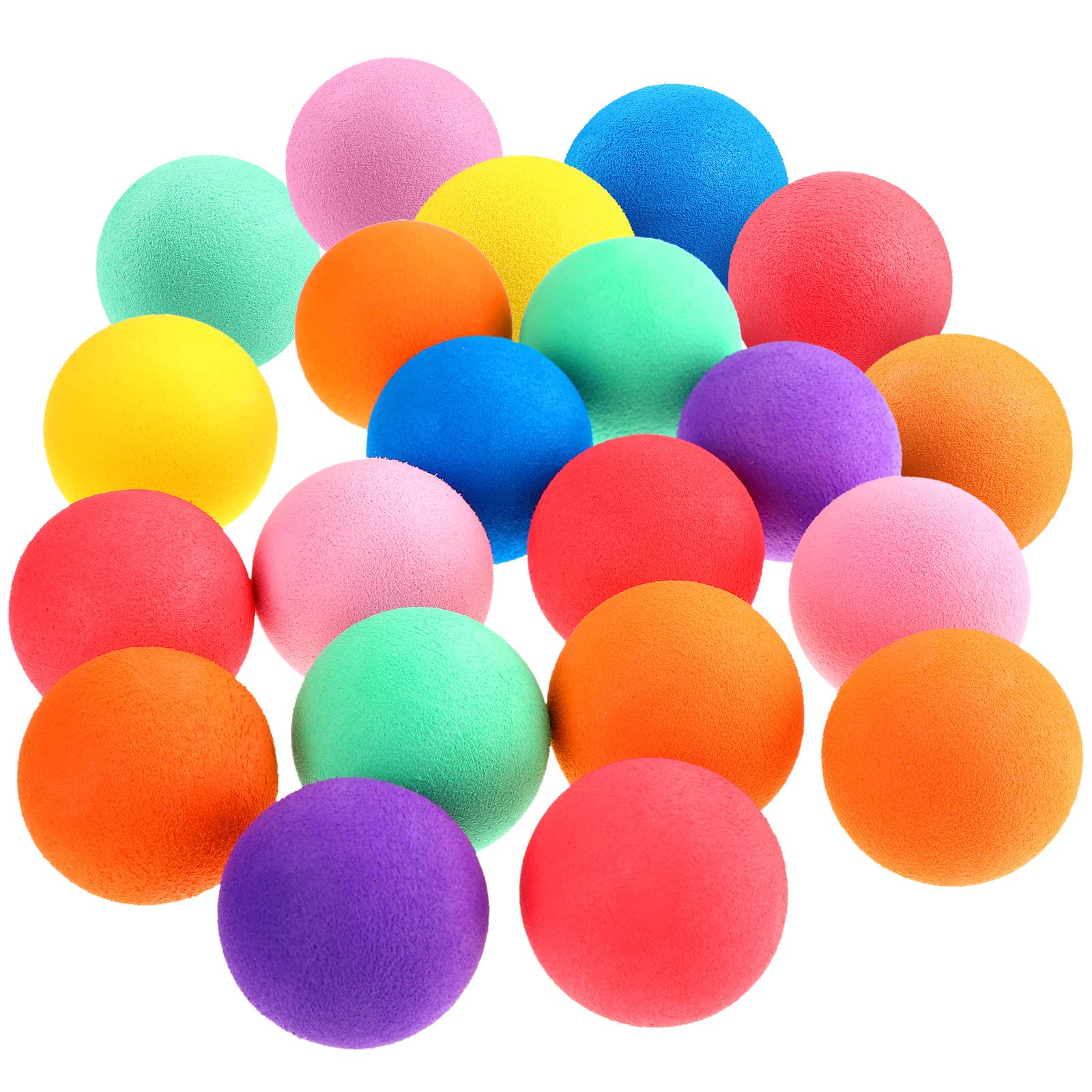 **Cindeer 100-Pack Mini Foam Balls for Kids - Soft, Lightweight Sponge Balls (1.57 Inches) - 7 Assorted Colors - Perfect for Birthday Parties, Classroom Activities, Carnival Prizes & DIY Crafts**