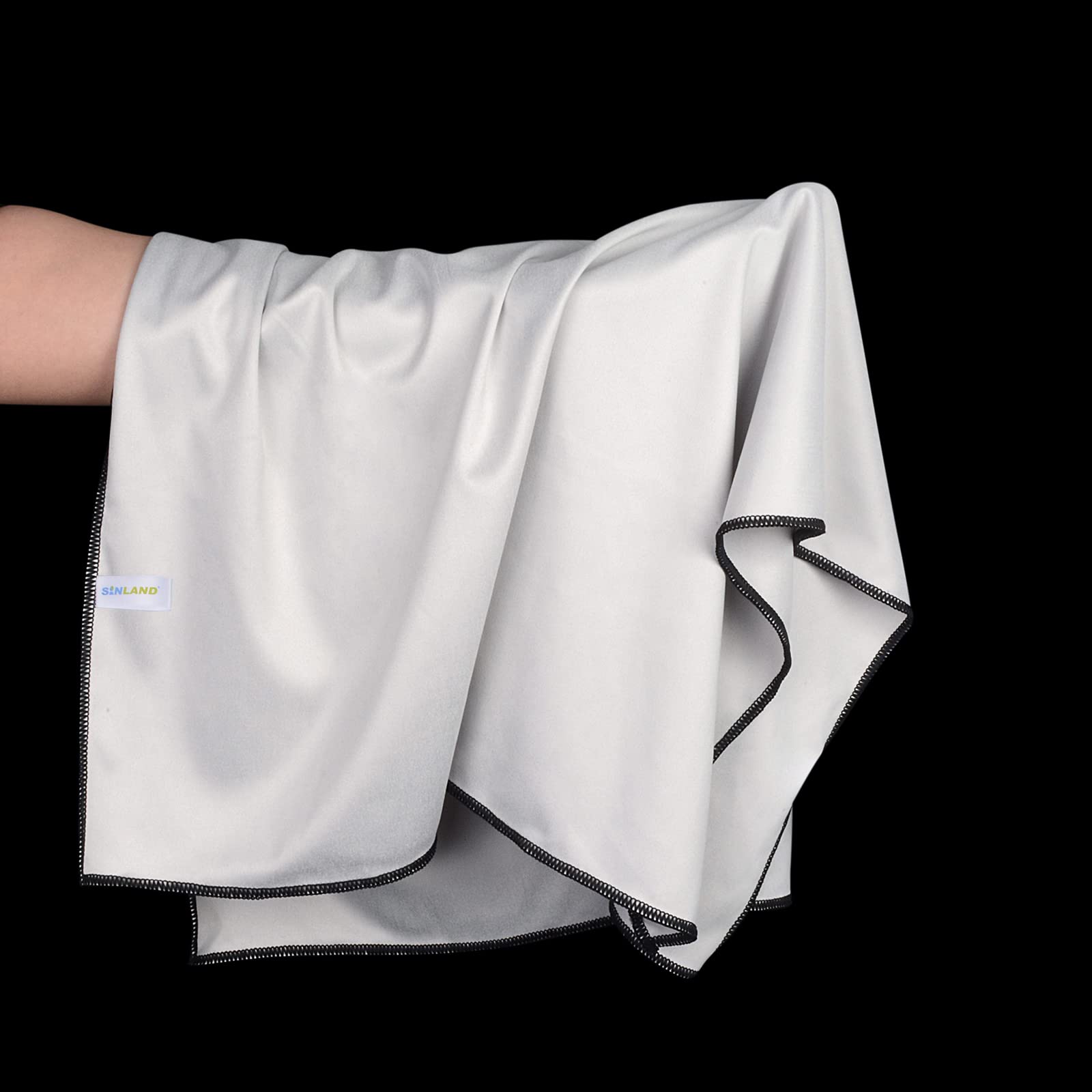 Premium Microfiber Glass Polishing Cloths - 20x25 Inch (2-Pack) for Wine Glasses & Dishes