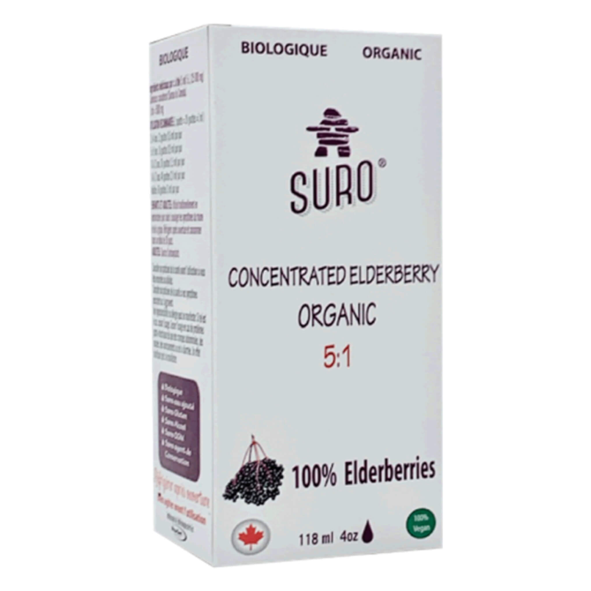 Organic Elderberry Extract 5:1 Concentrated - Immune Support Supplement for Cold & Flu Season - Perfect for Teas, Smoothies & Wellness Shots