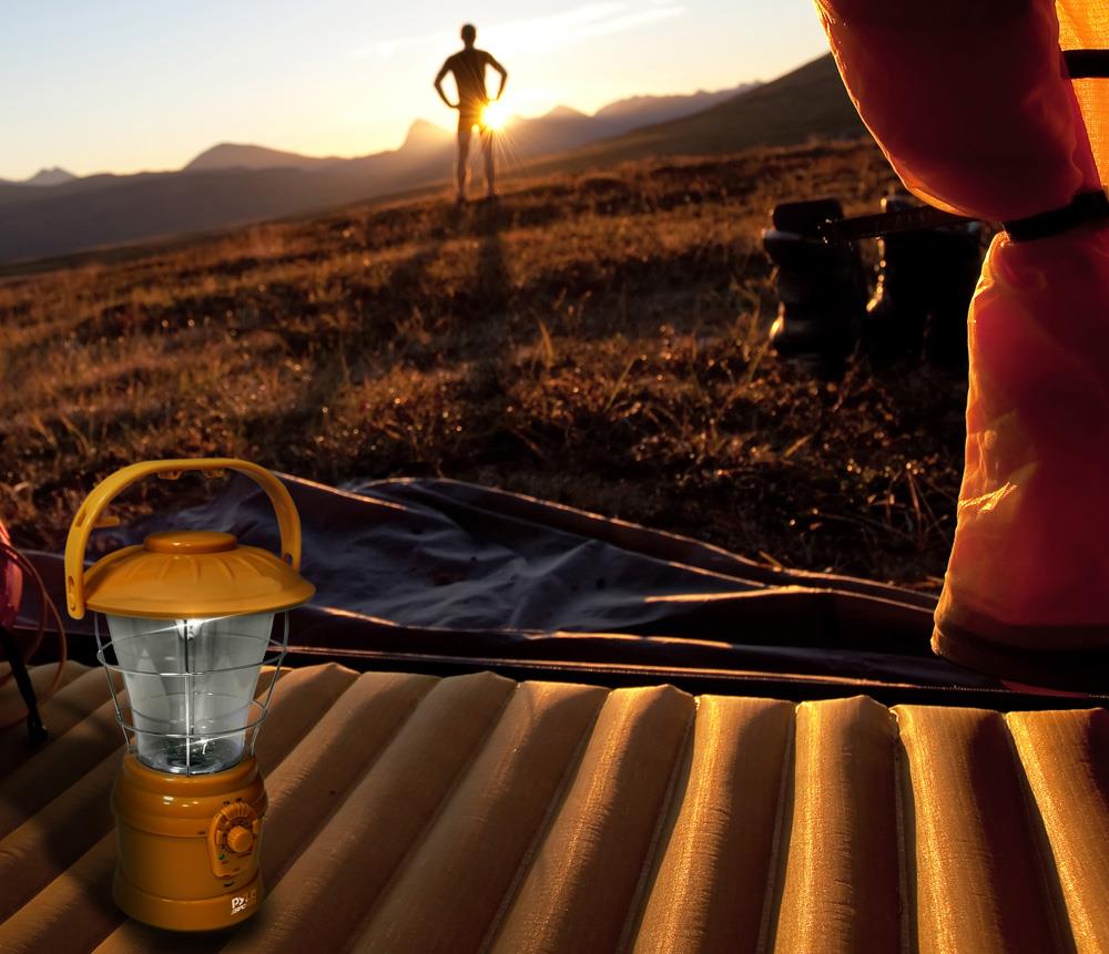 Portable Solar Lantern with Flashlight, AM/FM Radio & USB Charger - Perfect for Camping, Hiking, and Emergency Power Outages