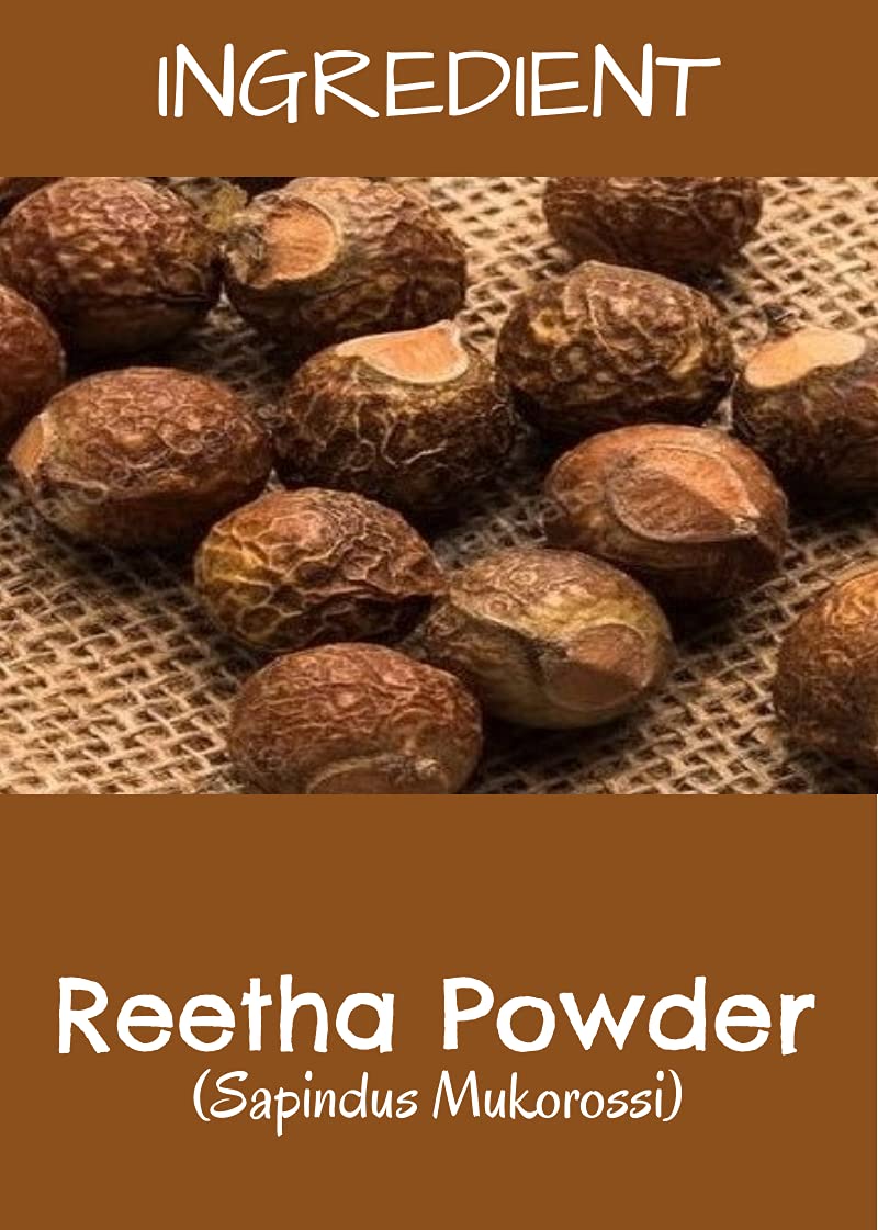 MR Ayurveda 100% Pure Organic Reetha Powder for Hair, Skin & Face - Natural Soapnut Powder for Cleansing, Shampoo & Skincare - 100g | Perfect for DIY Hair Care, Facial Masks & Natural Cleansing
