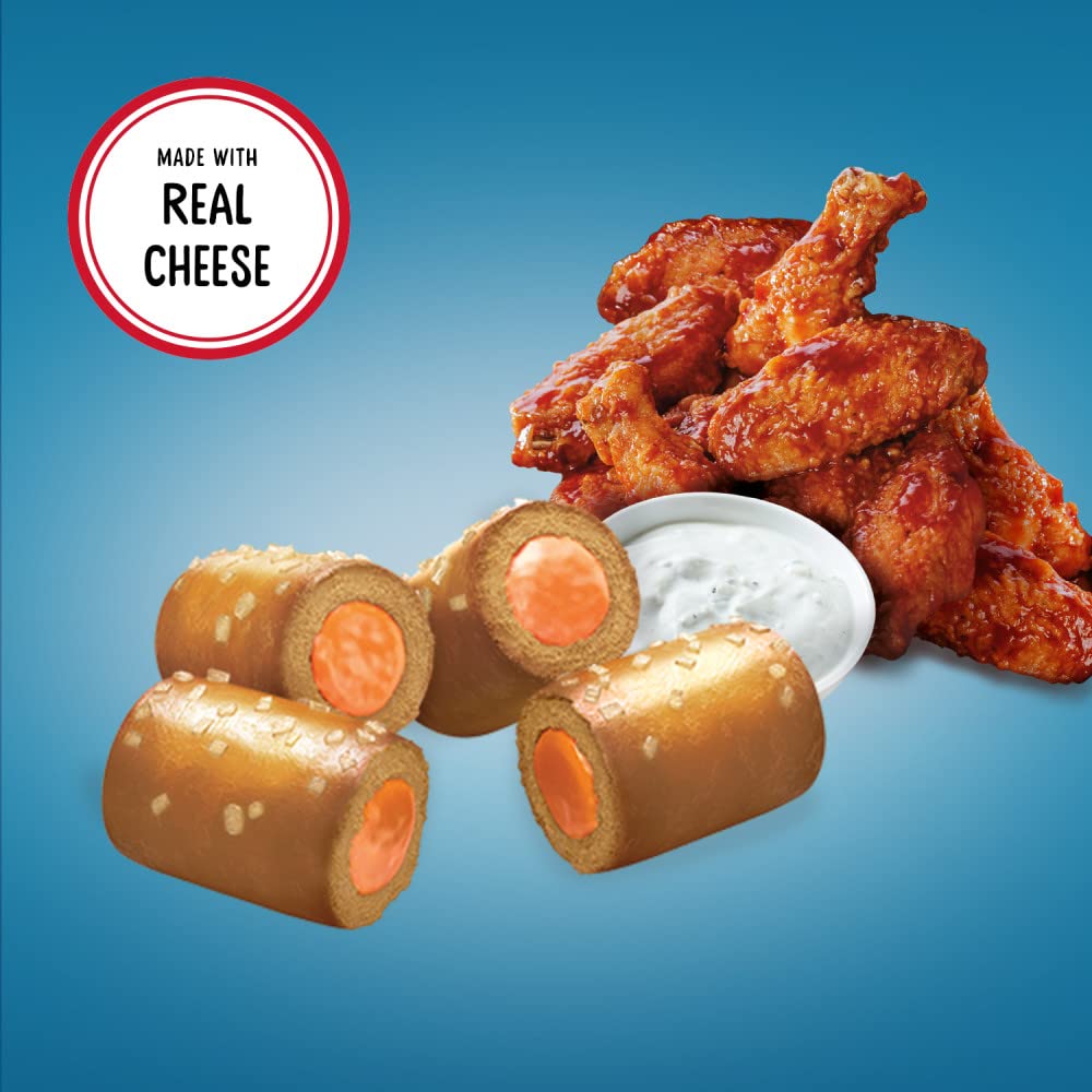 COMBOS Buffalo Blue Cheese Pretzel Baked Snacks - 6.3 Oz (Pack of 12) | Crunchy Cheese-Filled Pretzel Bites | Perfect for Parties, Game Day & On-the-Go Snacking