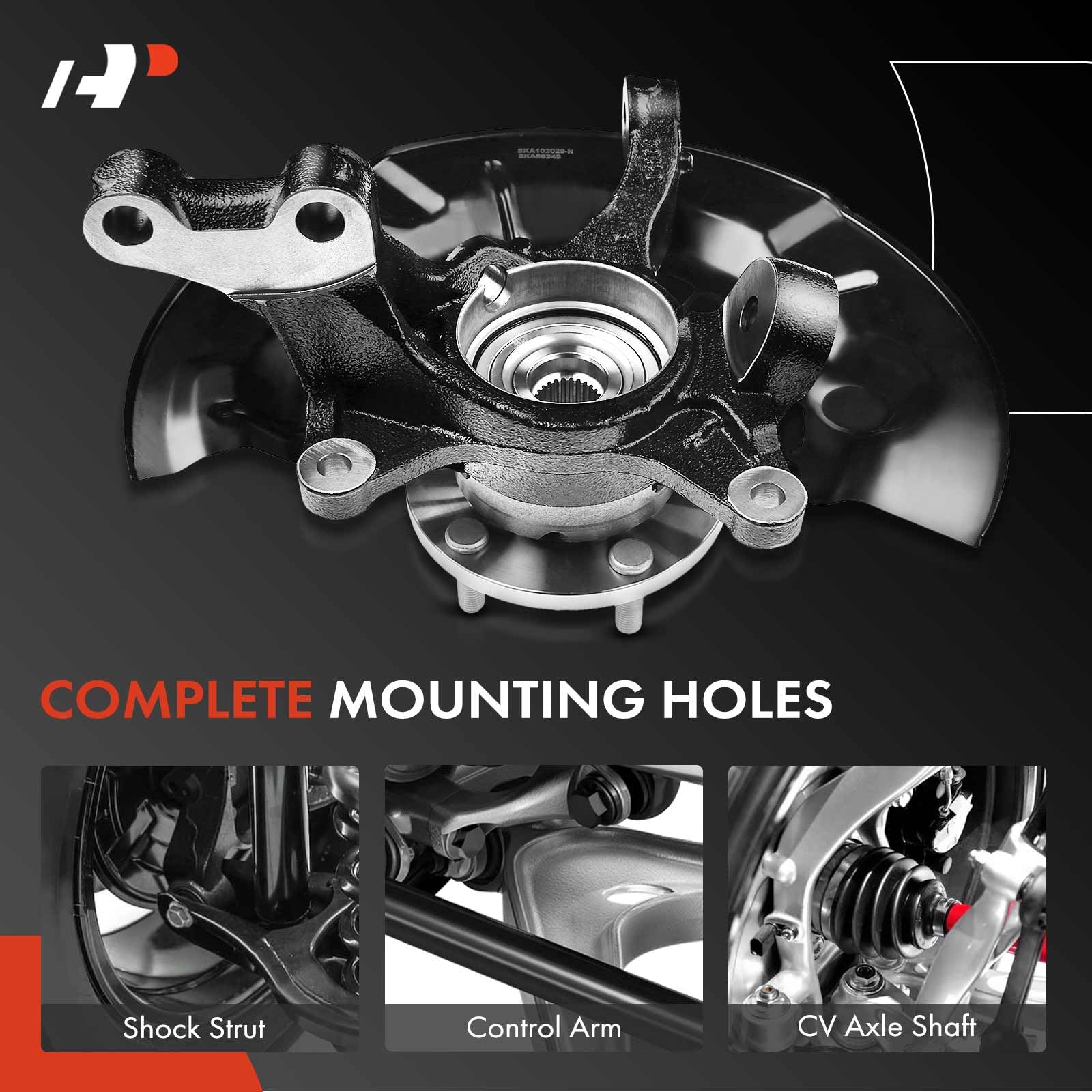 Premium Front Left Steering Knuckle & Wheel Bearing Hub Assembly for 2012-2017 Toyota Camry 2.5L - Driver Side Replacement Part | Durable Auto Suspension Component for Smooth Driving & Vehicle Safety