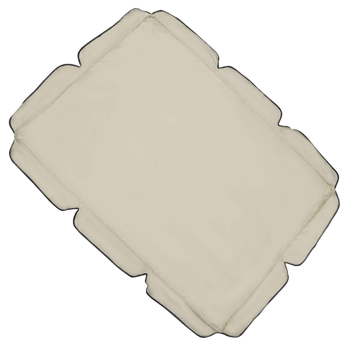 DOITOOL Waterproof Outdoor Chair Covers Set - 142x120cm Beige Polyester with PA Coating - Elastic Garden Swing Cover & Hanging Chair Protector - All-Weather Patio Furniture Covers for Deck, Porch, and Backyard Use