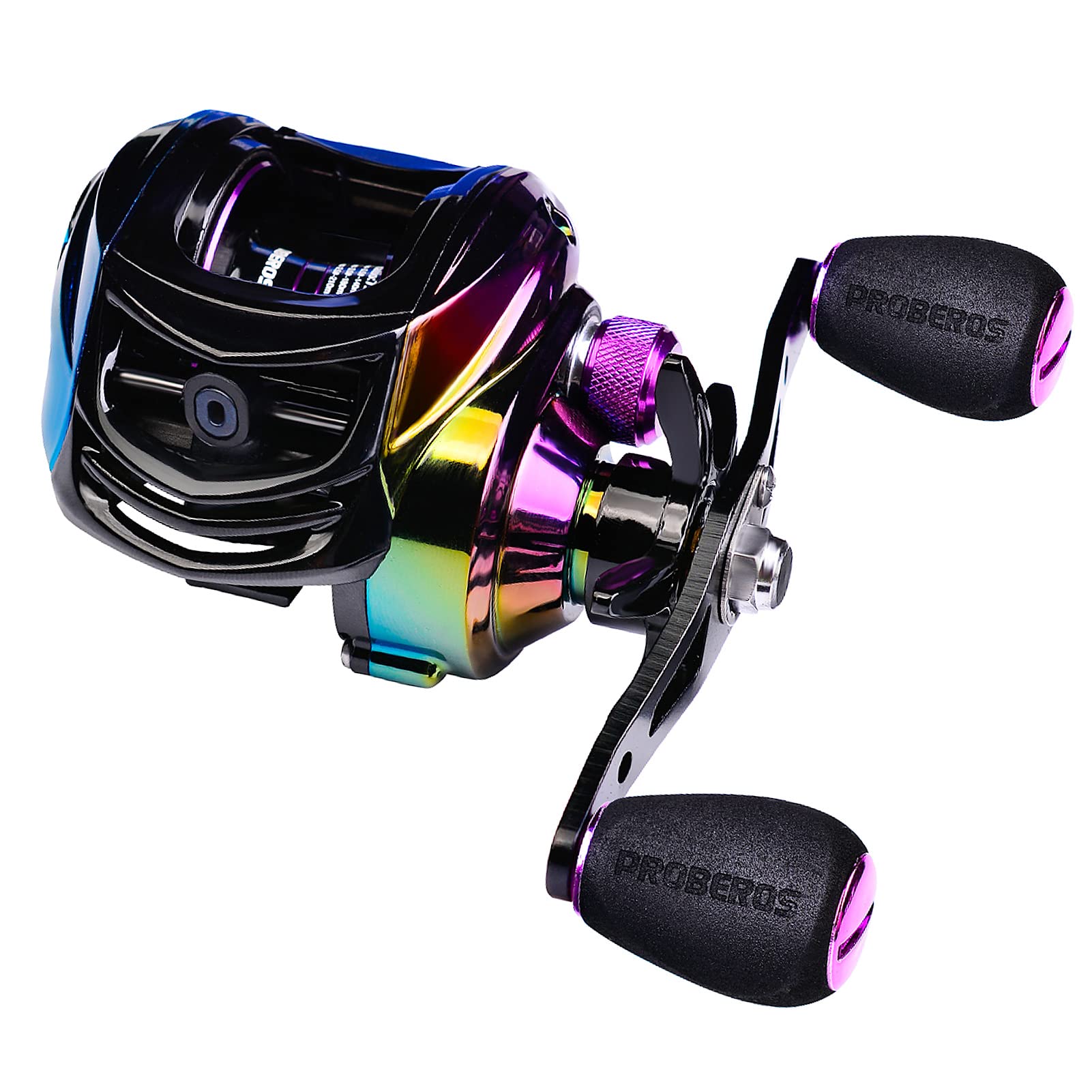 Colorful Baitcasting Fishing Reel - 9+1 BB Bearing, High Speed 7.2:1 Gear Ratio, Left/Right Hand Retrieve with Magnetic Braking System | Perfect for Freshwater & Saltwater Fishing, Bass Fishing, and Tournament Angling