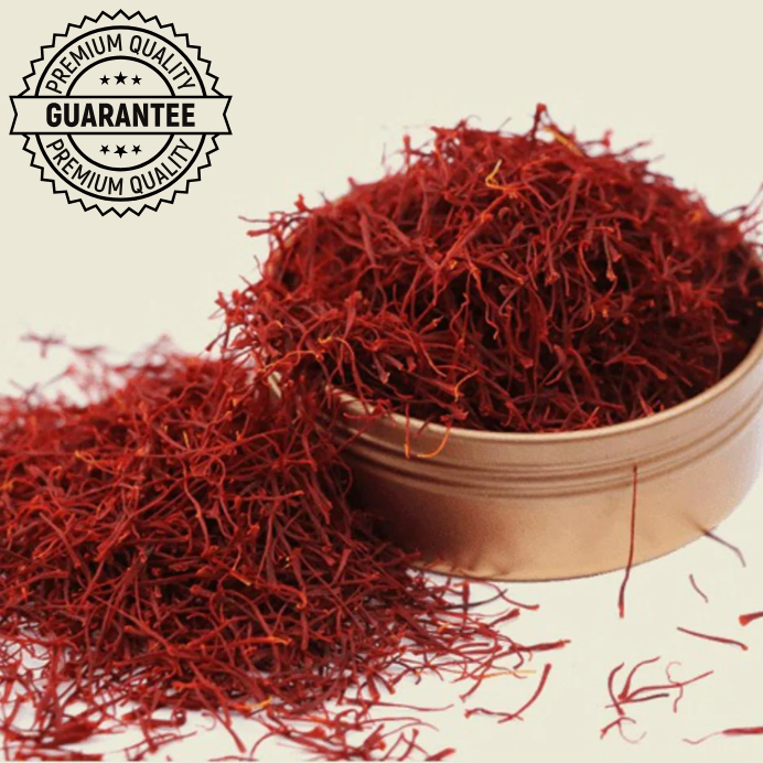 Premium 100% Pure Organic Kashmiri Saffron (Zaffran) - Grade A+ 58g (2oz) - Best for Cooking, Tea & Beauty Recipes | Imported from Kashmir