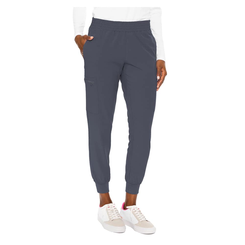 Med Couture Women's Energy Collection Seamed Jogger Scrub Pant - Comfortable Medical Pants for Nurses & Healthcare Professionals - Perfect for Hospital Shifts, Clinic Work & On-Call Duty