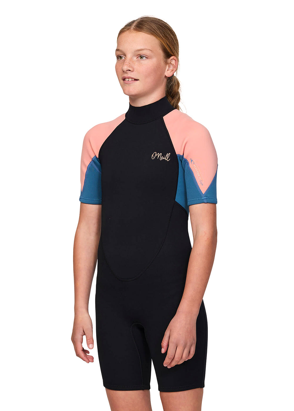 ONeill Girls Reactor 2mm BZ Spring Suit Wetsuit for Kids - Youth Full Body Neoprene Swimsuit for Surfing, Swimming & Water Sports