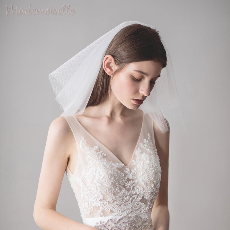 Callissa Veil - Elegant Bridal Wedding Veil for Bride | Perfect for Church Ceremony, Outdoor Wedding & Photography