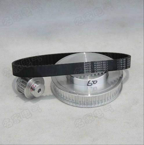 3M Timing Belt Pulleys & Belts Kit (8:1 Ratio) - High Precision CNC Engraving Machine Parts for DIY, Robotics & Industrial Automation Projects