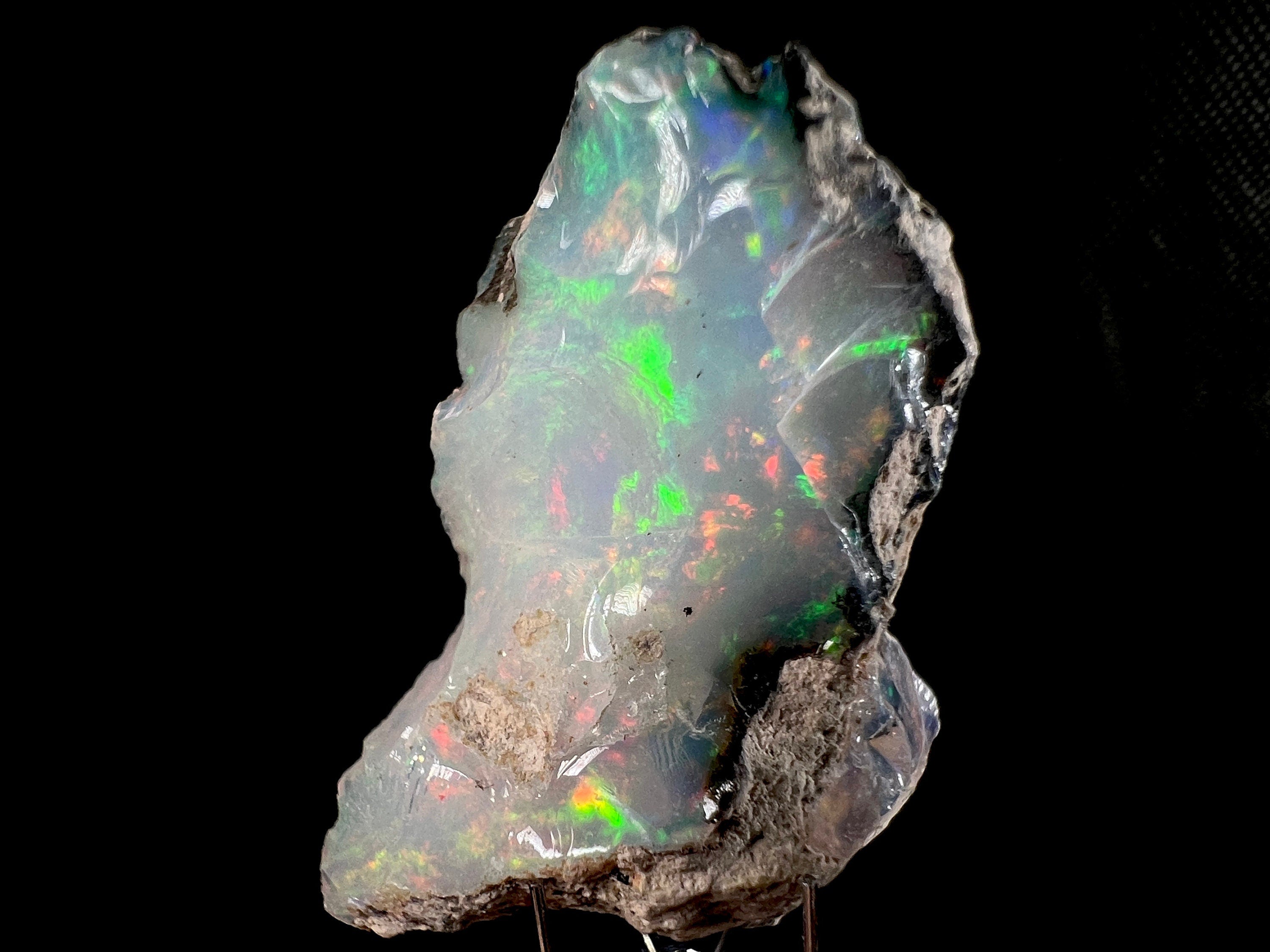 Premium 4A Welo Opal Raw Crystal - Certified Cutting Grade Opal for Jewelry Making (50589) | Ideal for Rings, Necklaces & Handcrafted Gemstone Designs
